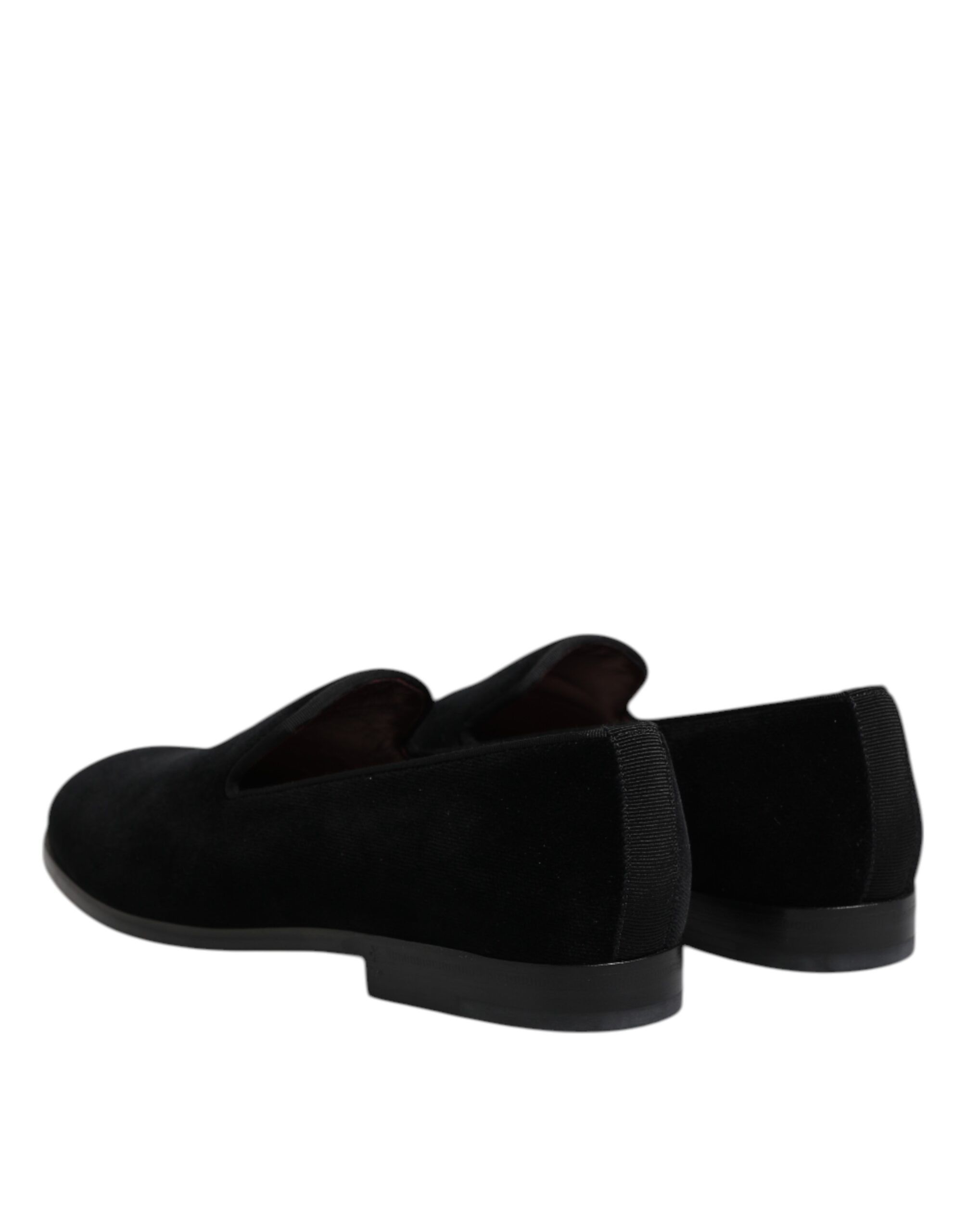 Velvet Slip On Loafers Formal Men's Shoes - Dolce & Gabbana - Modalova
