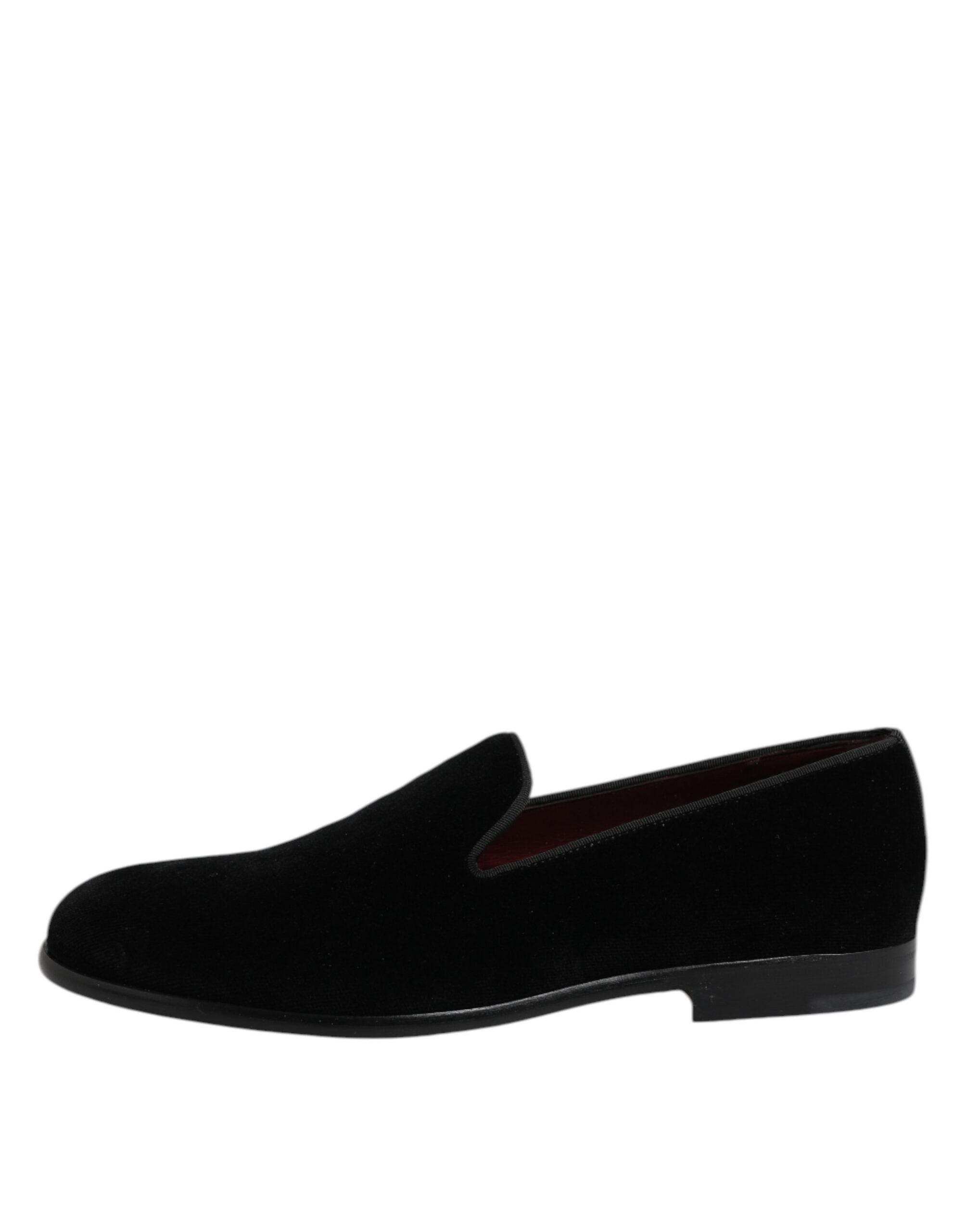 Velvet Slip On Loafers Formal Men's Shoes - Dolce & Gabbana - Modalova