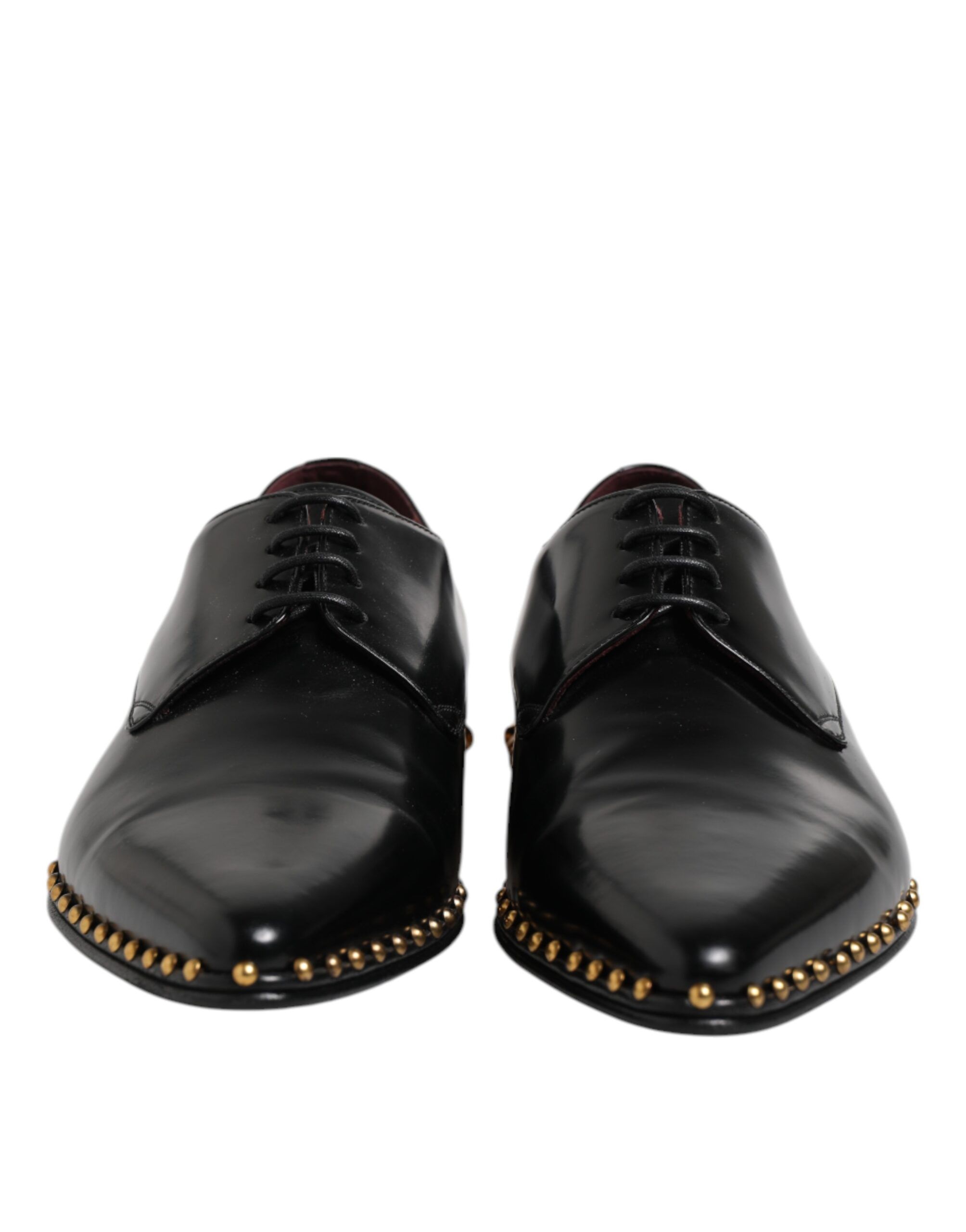 Leather Studded Derby Men Dress Men's Shoes - Dolce & Gabbana - Modalova