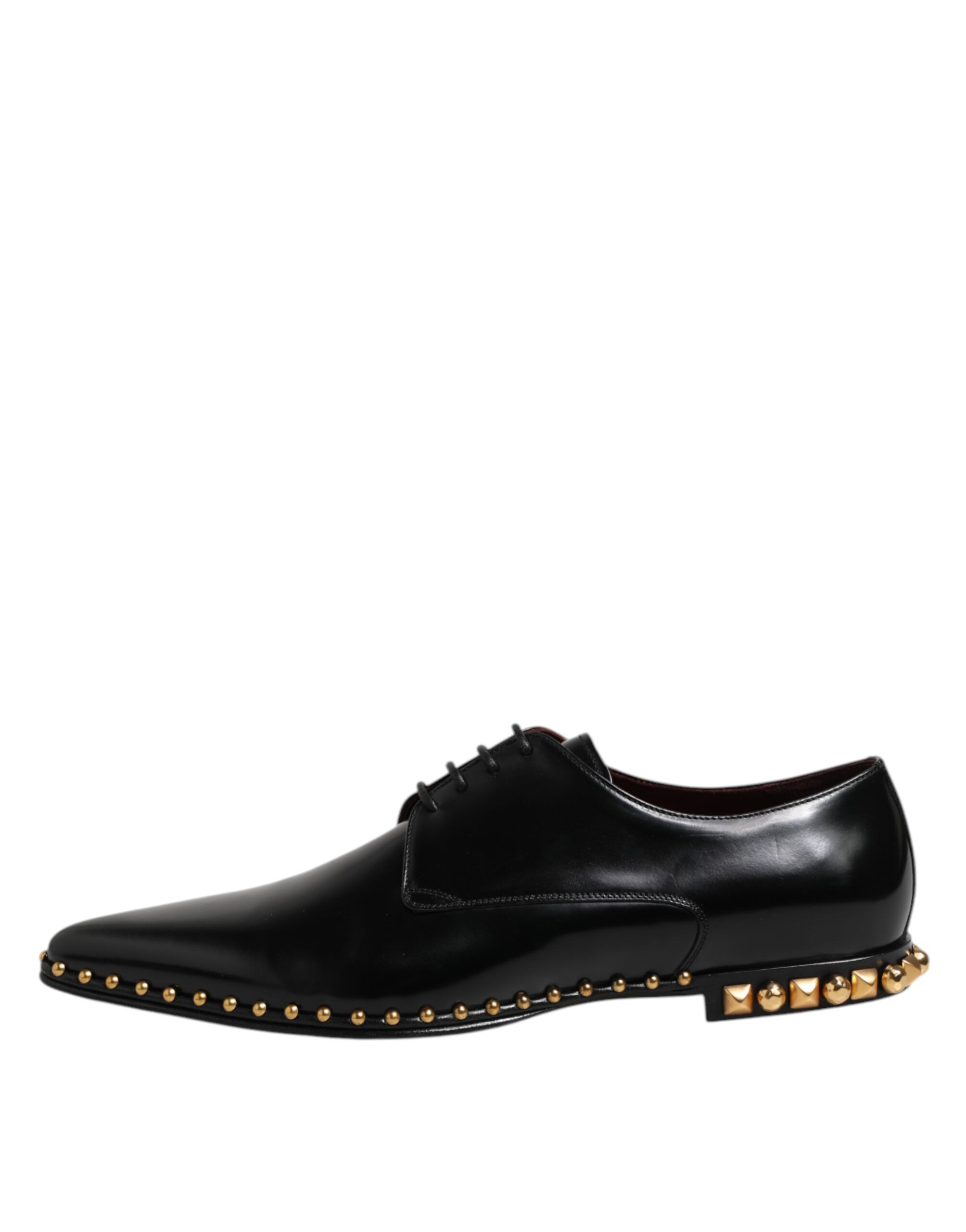 Leather Studded Derby Men Dress Men's Shoes - Dolce & Gabbana - Modalova