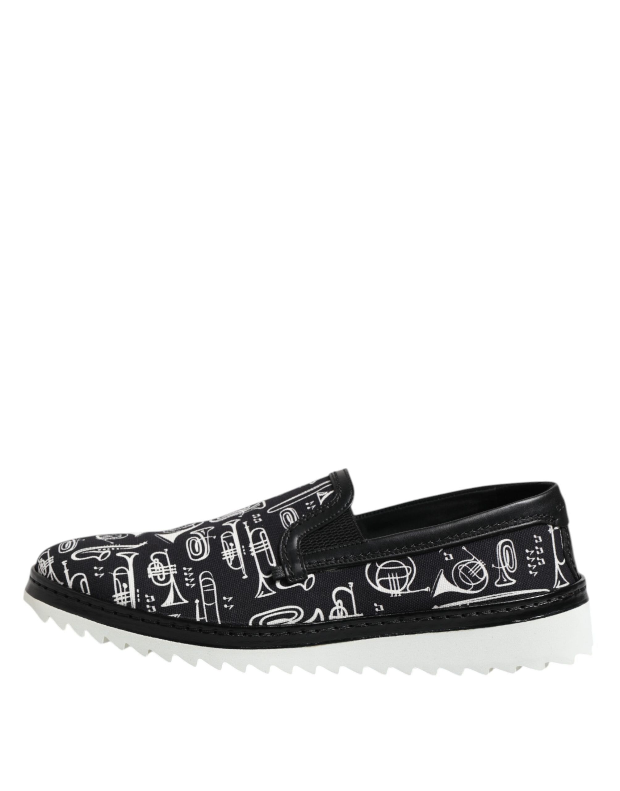 Slip On Printed Men Loafers Men's Shoes - Dolce & Gabbana - Modalova