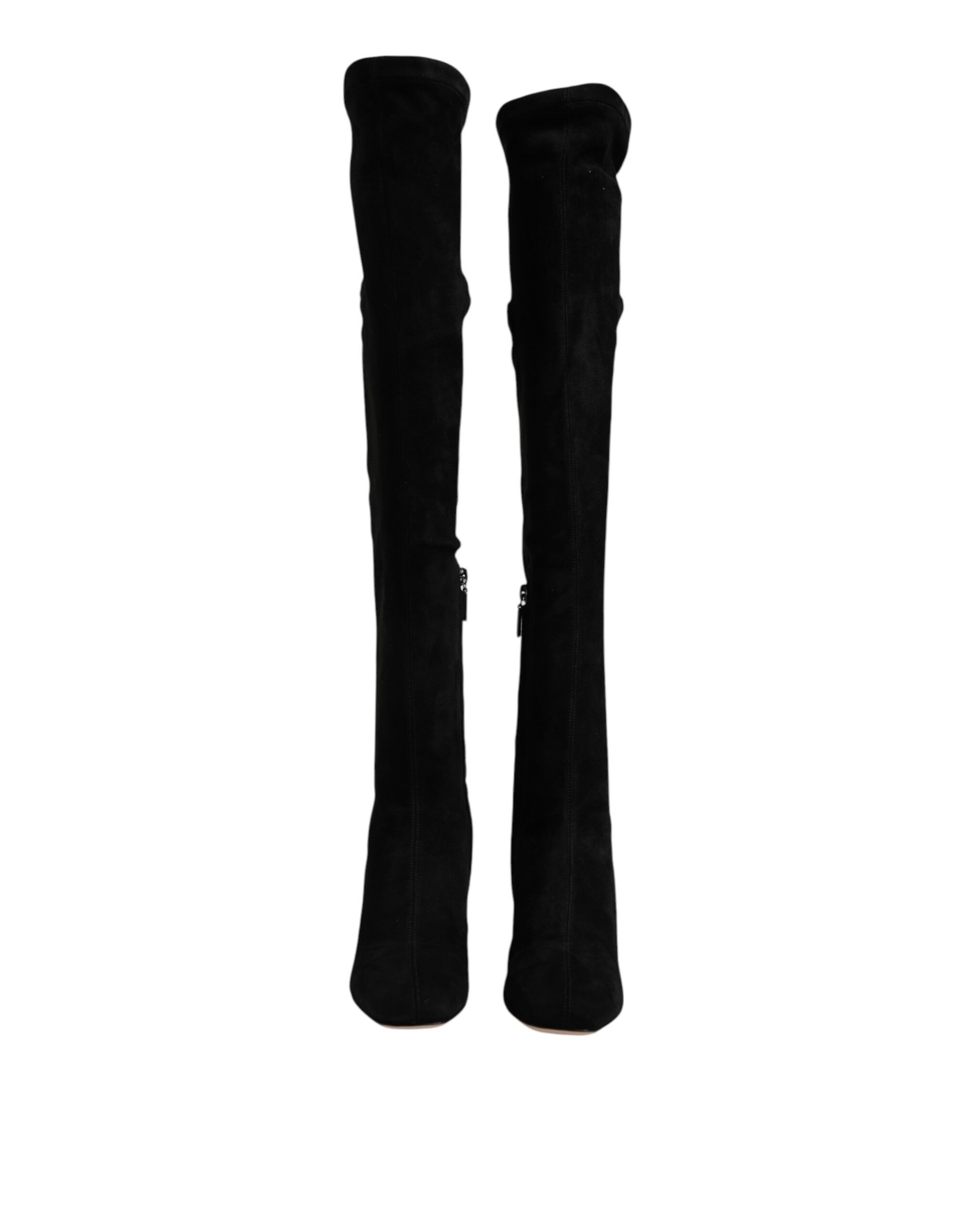 Suede Leather Knee High Boots Women's Shoes - Dolce & Gabbana - Modalova