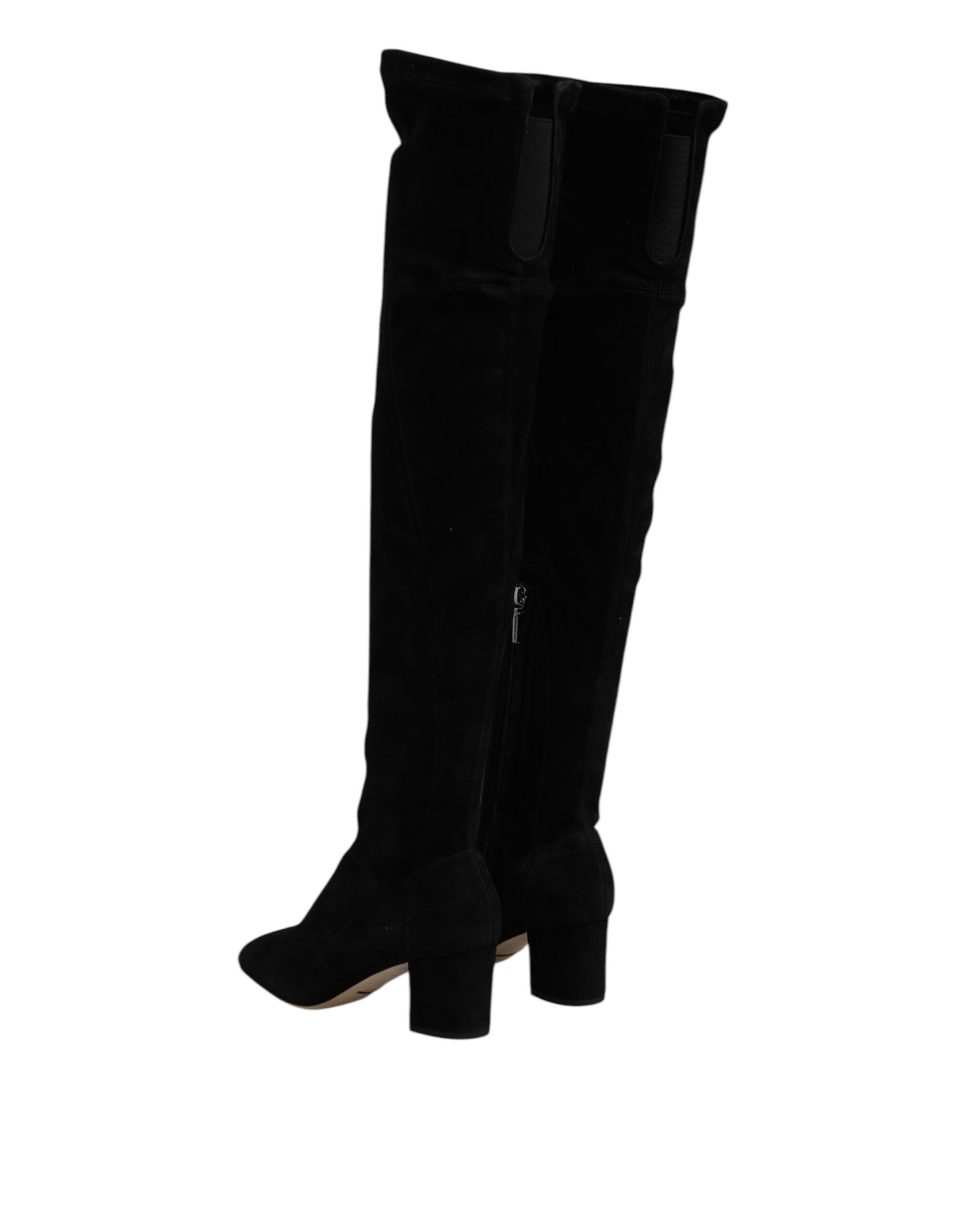 Suede Leather Knee High Boots Women's Shoes - Dolce & Gabbana - Modalova