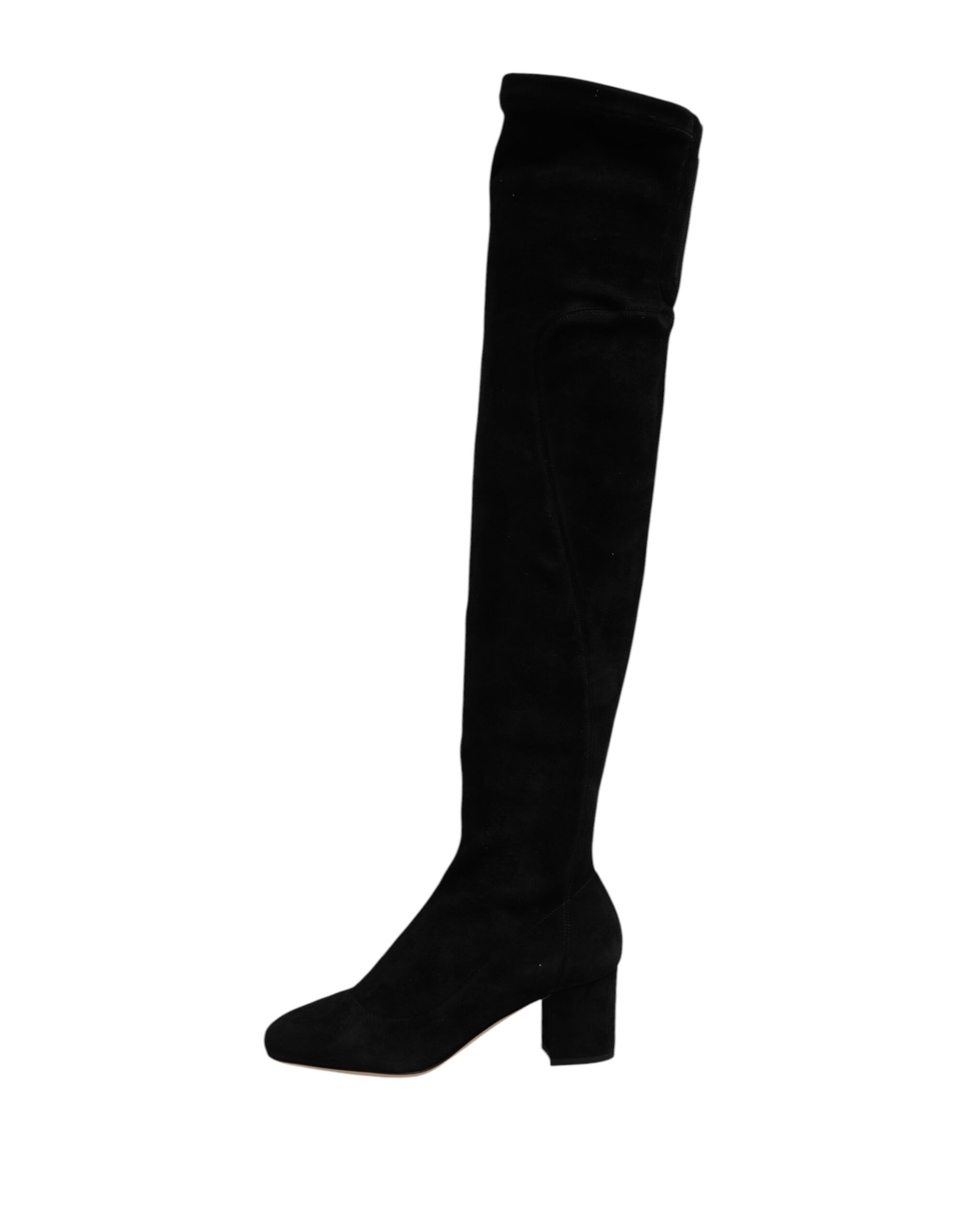 Suede Leather Knee High Boots Women's Shoes - Dolce & Gabbana - Modalova