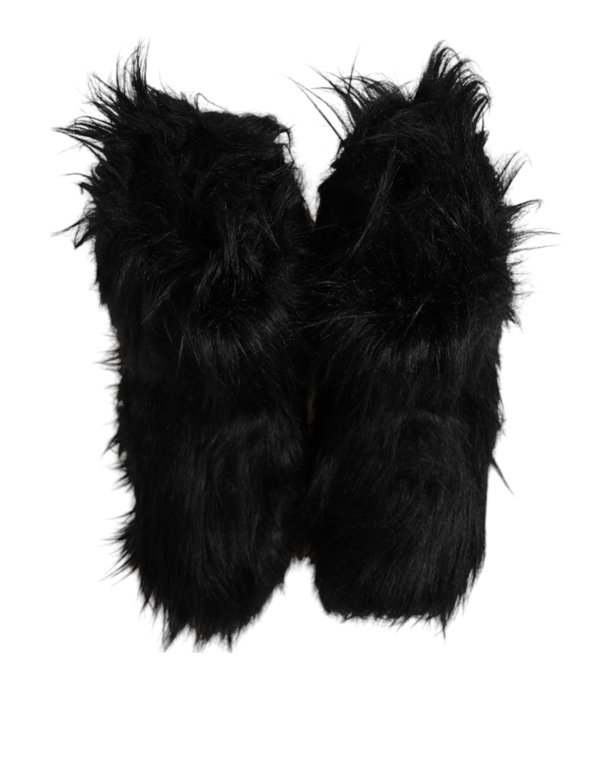 Faux Fur Mid Calf Boots Men's Shoes - Dolce & Gabbana - Modalova