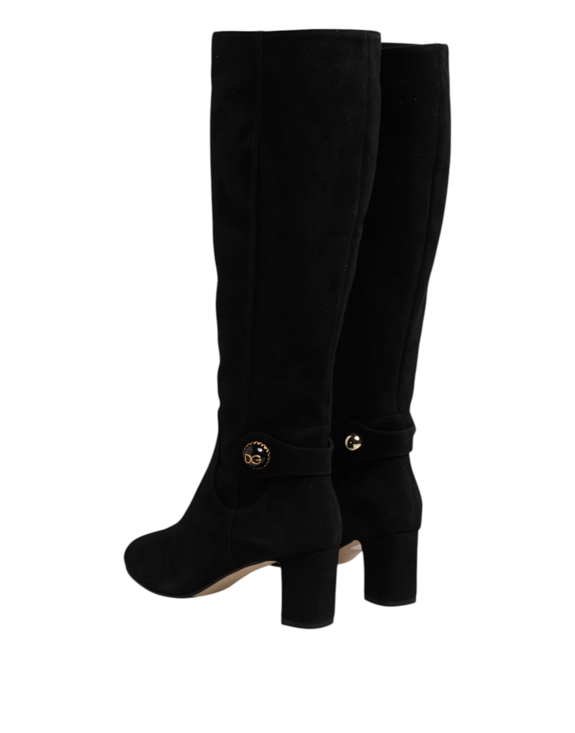 Suede Leather Knee High Boots Women's Shoes - Dolce & Gabbana - Modalova