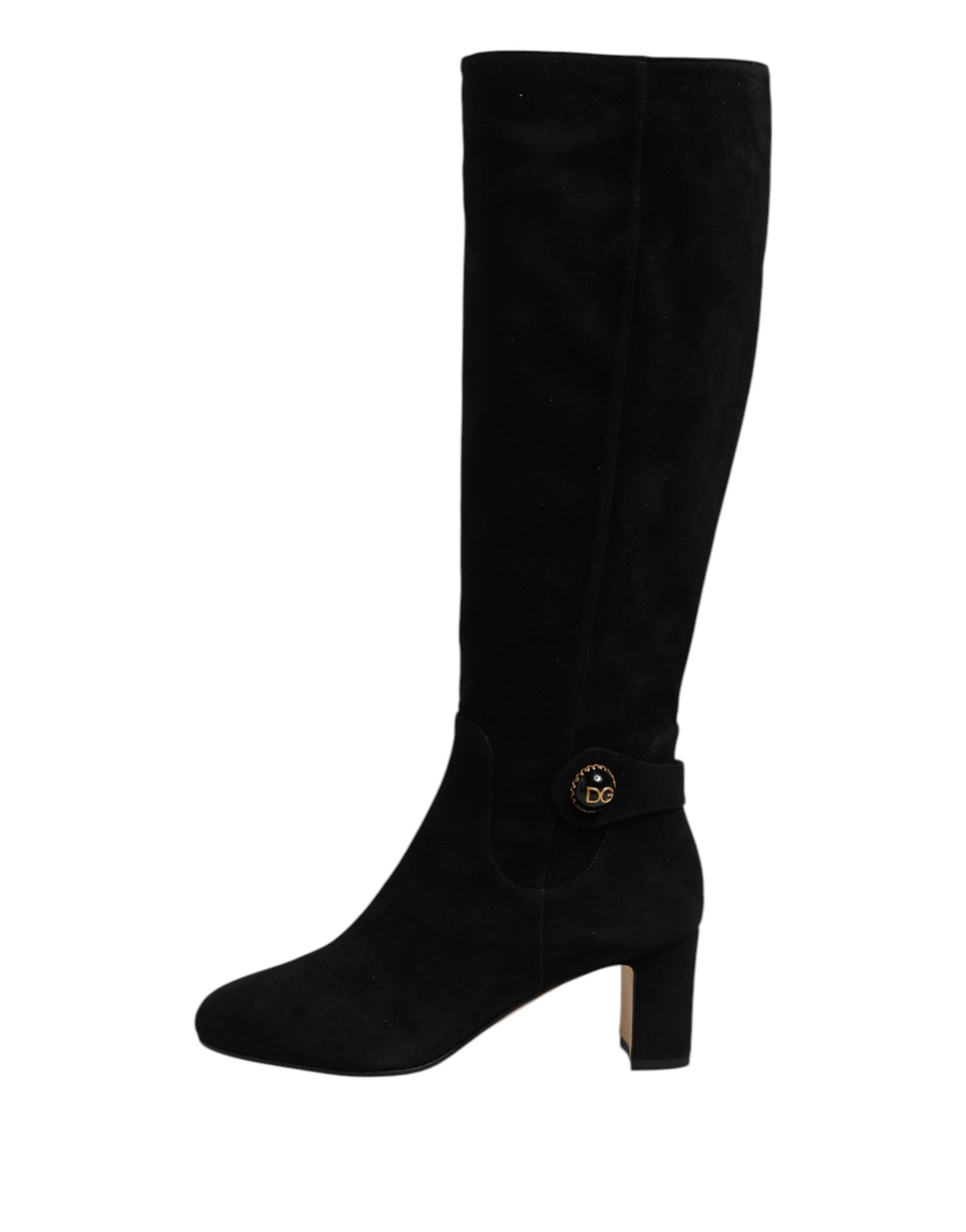 Suede Leather Knee High Boots Women's Shoes - Dolce & Gabbana - Modalova