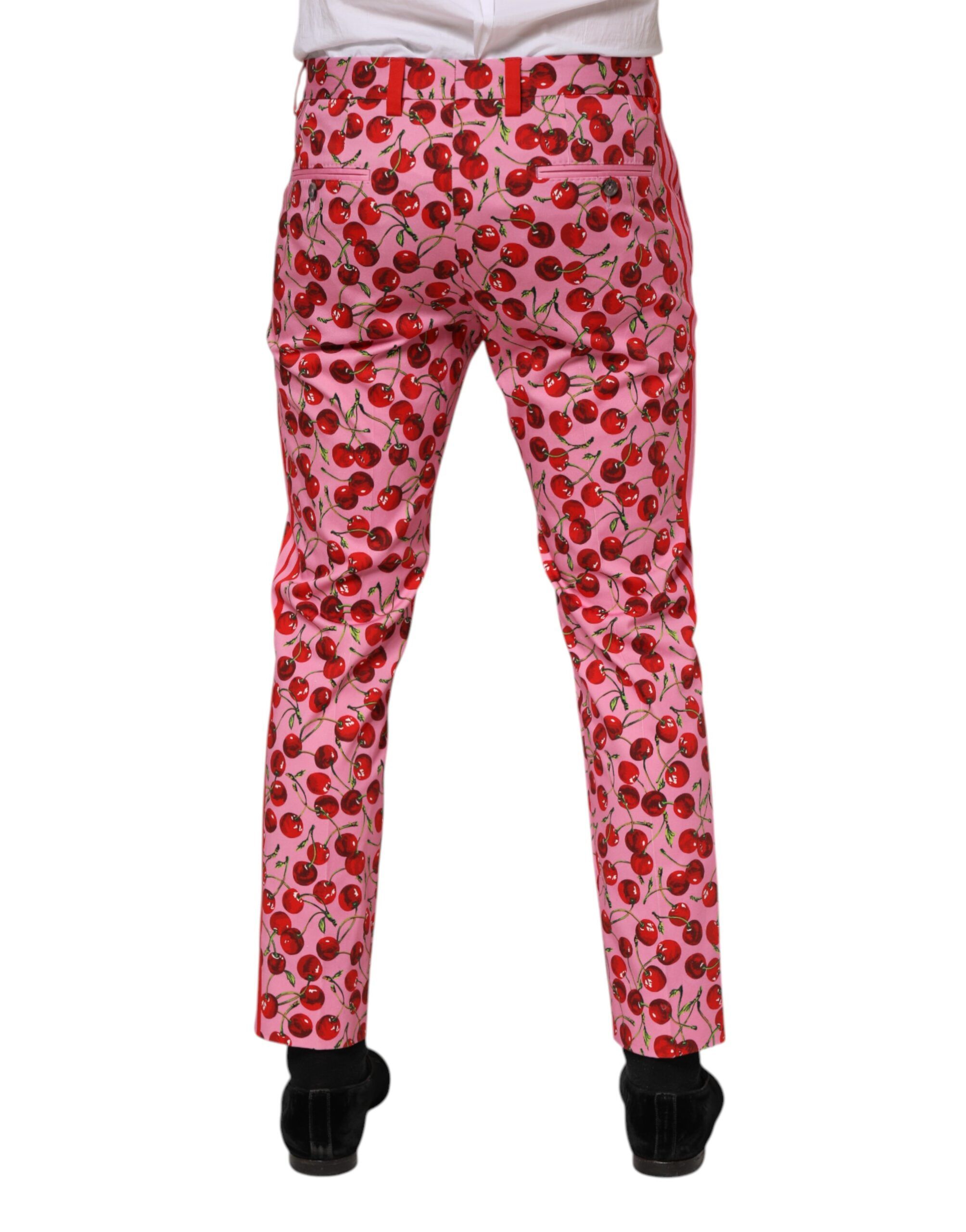 Cherry Print Cotton Dress Men's Pants - Dolce & Gabbana - Modalova