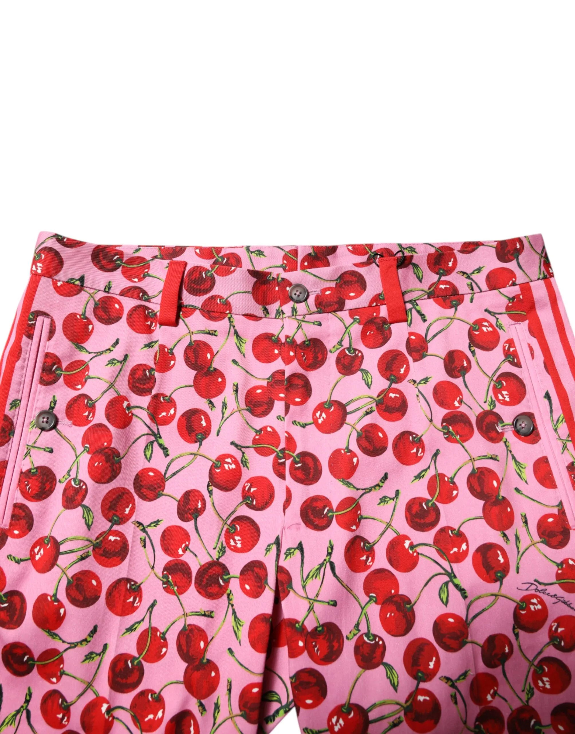 Cherry Print Cotton Dress Men's Pants - Dolce & Gabbana - Modalova