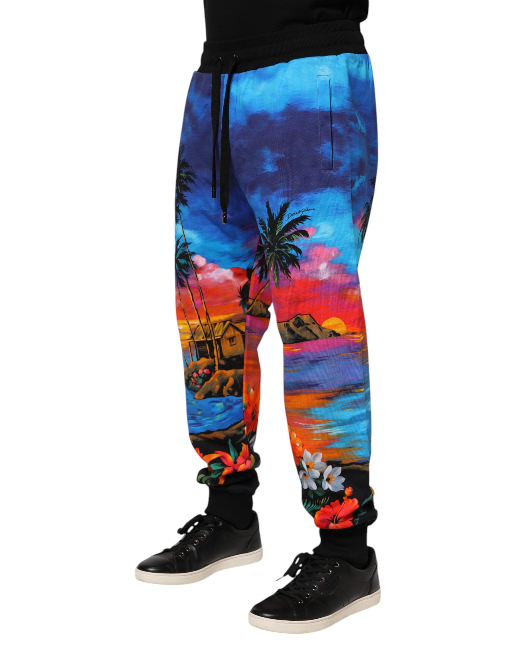Hawaiian Print Jogger SweatMen's Men's Pants - Dolce & Gabbana - Modalova