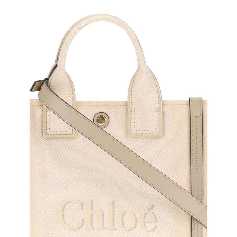 Chloé Beige Cotton Women's Handbag - Chloé - Modalova