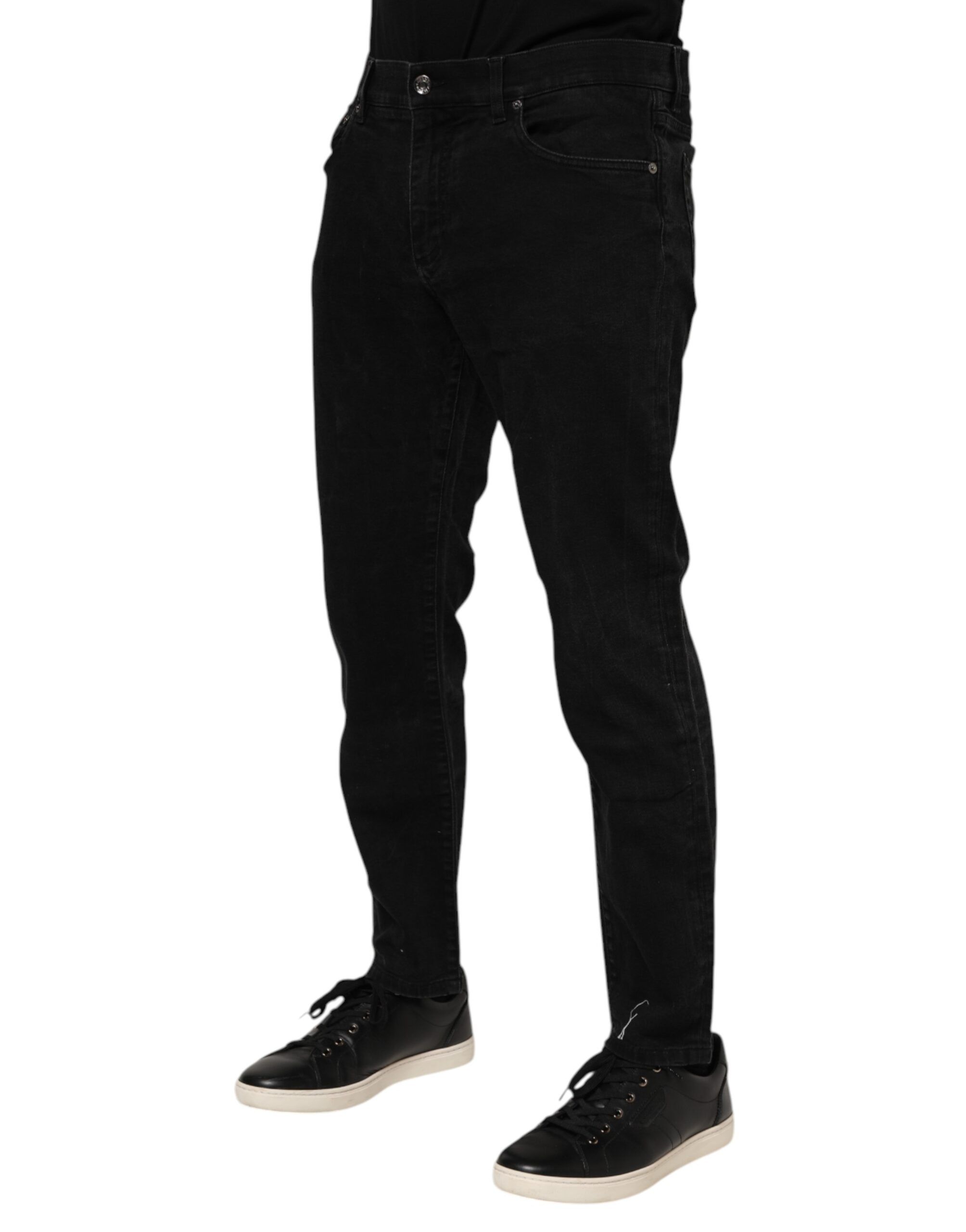 Cotton Logo Plaque Slim Fit Denim Men's Jeans (Pre-Owned) - Dolce & Gabbana - Modalova