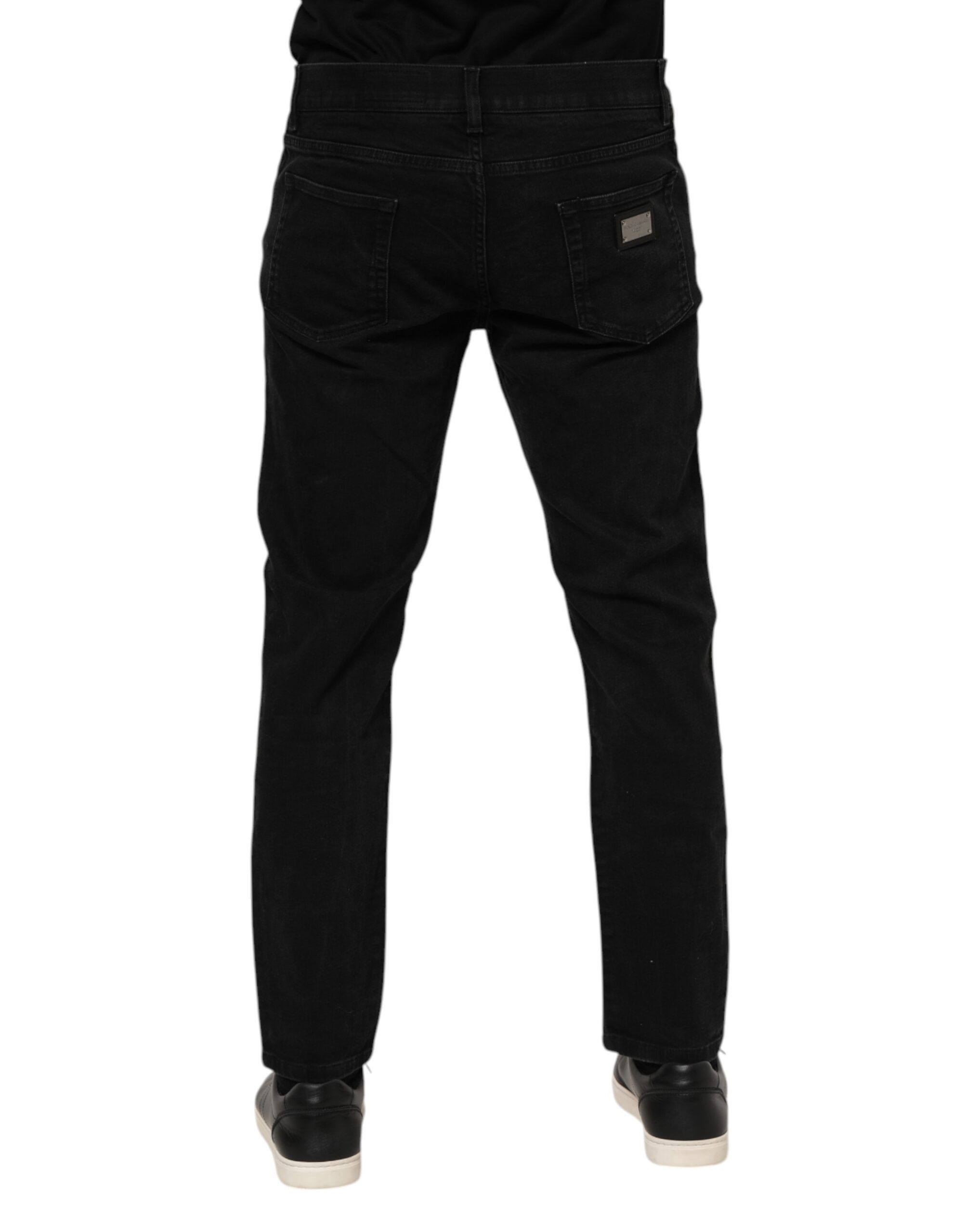 Cotton Logo Plaque Slim Fit Denim Men's Jeans (Pre-Owned) - Dolce & Gabbana - Modalova