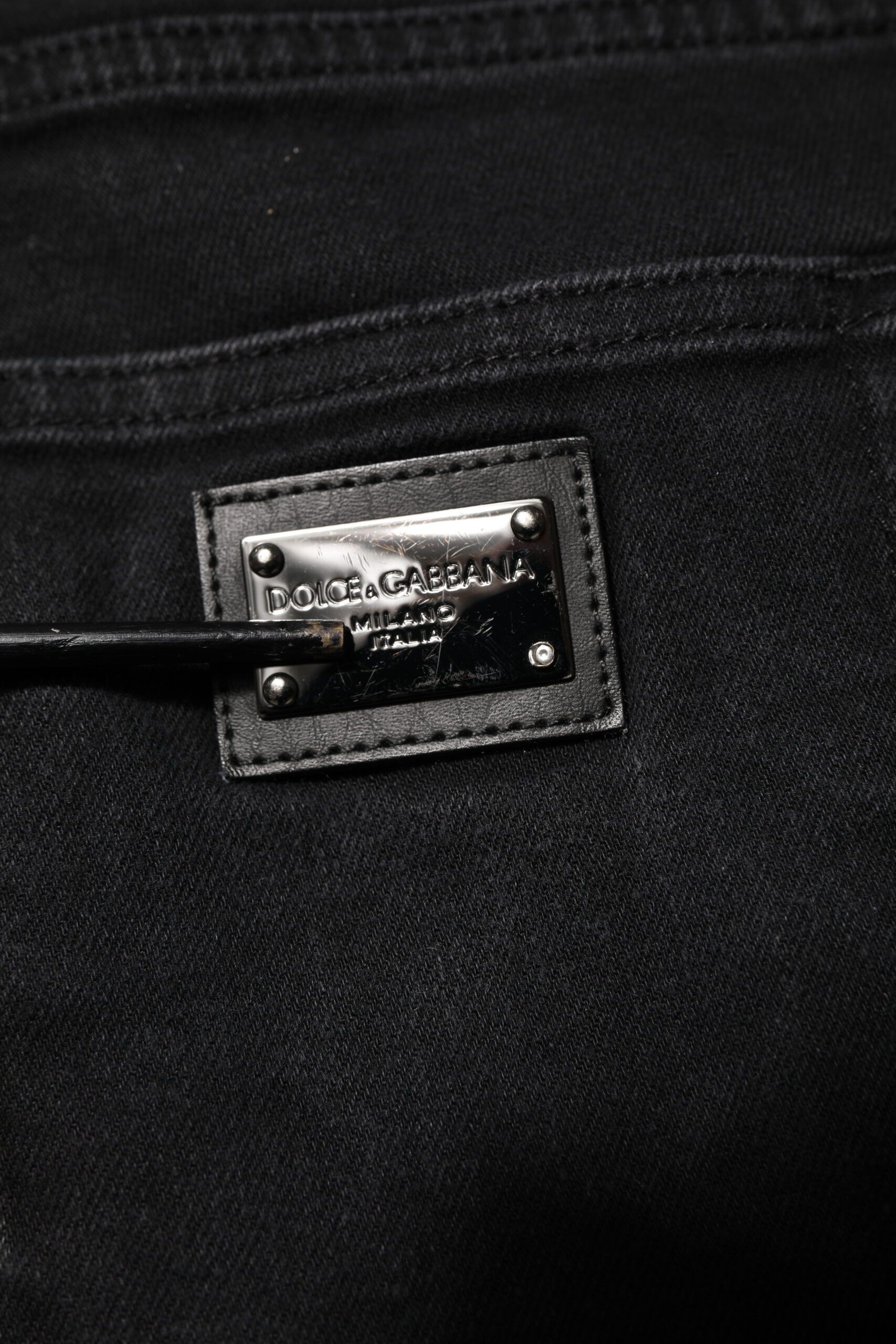 Cotton Logo Plaque Slim Fit Denim Men's Jeans (Pre-Owned) - Dolce & Gabbana - Modalova