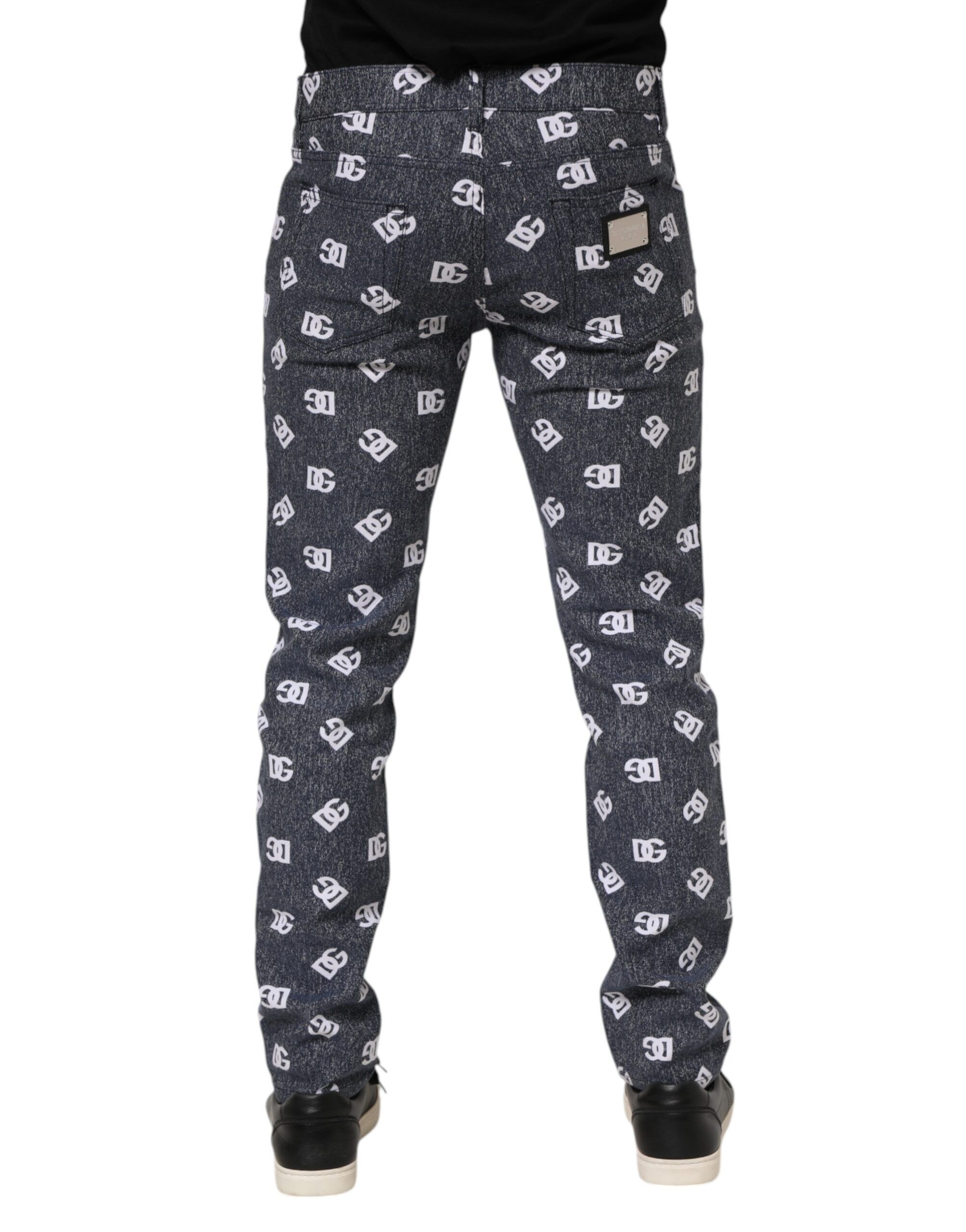 Logo Cotton Skinny Slim Denim Men's Jeans - Dolce & Gabbana - Modalova