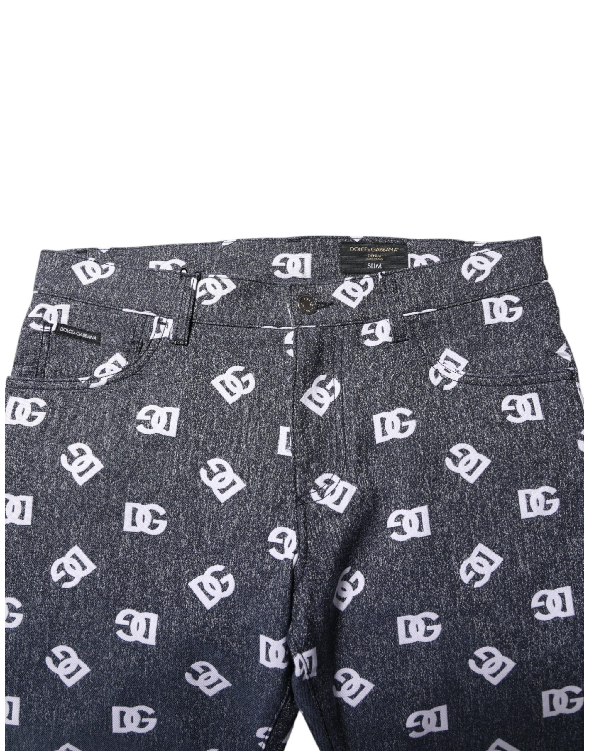 Logo Cotton Skinny Slim Denim Men's Jeans - Dolce & Gabbana - Modalova