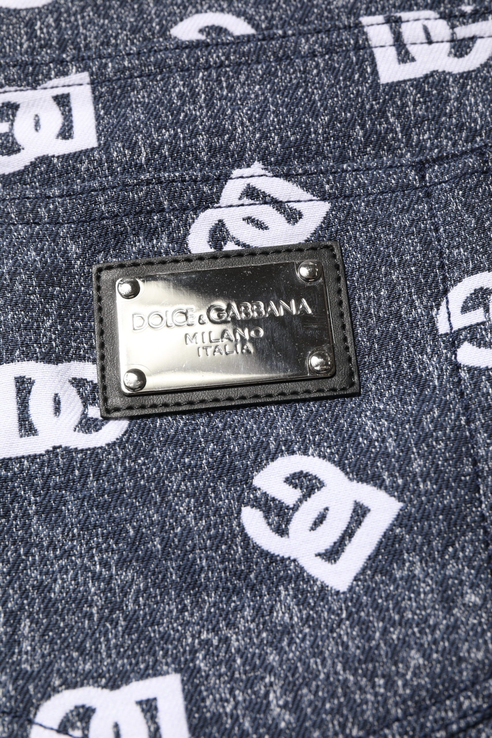 Logo Cotton Skinny Slim Denim Men's Jeans - Dolce & Gabbana - Modalova