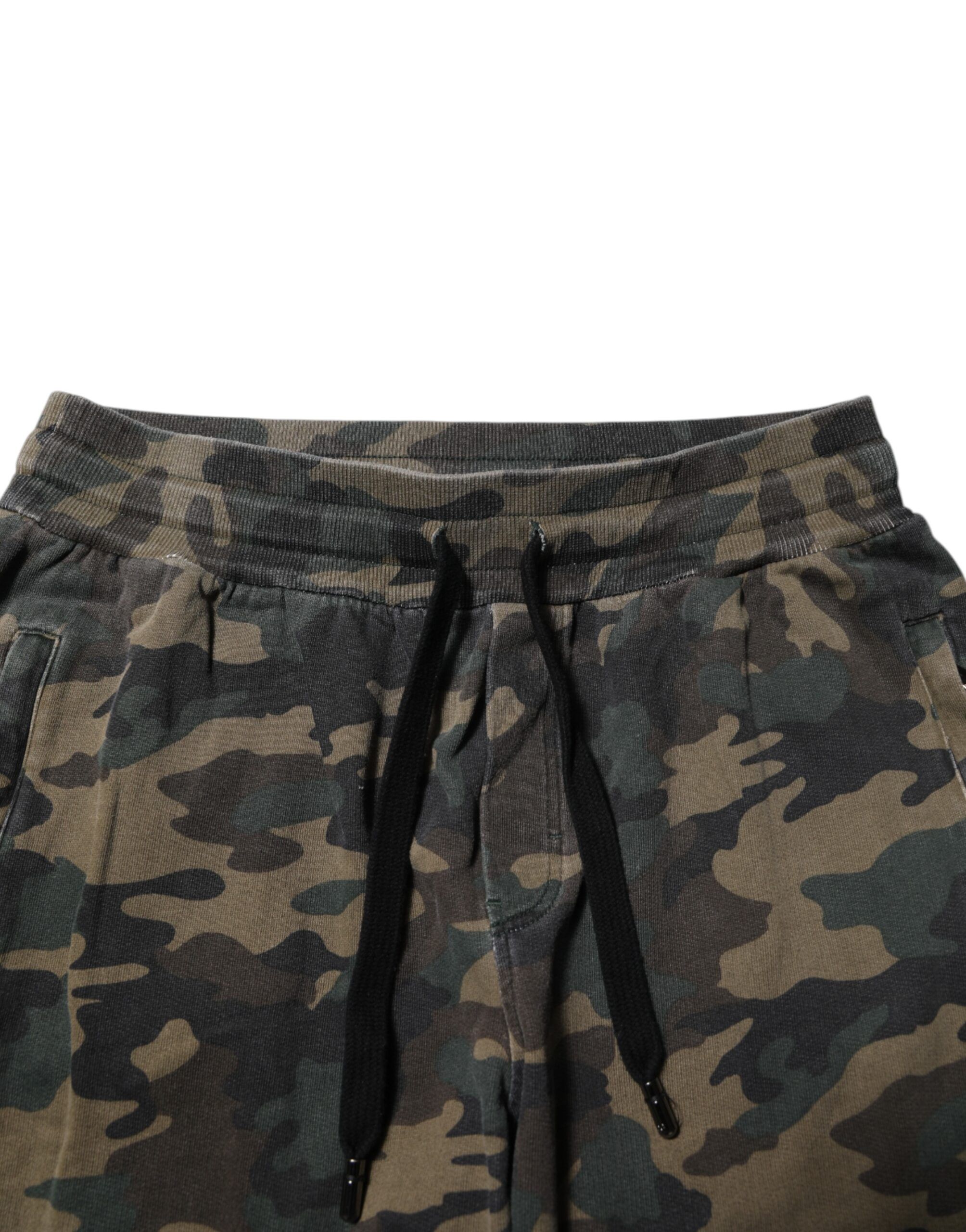 Camouflage Cotton Men Jogger Men's Pants (Pre-Owned) - Dolce & Gabbana - Modalova