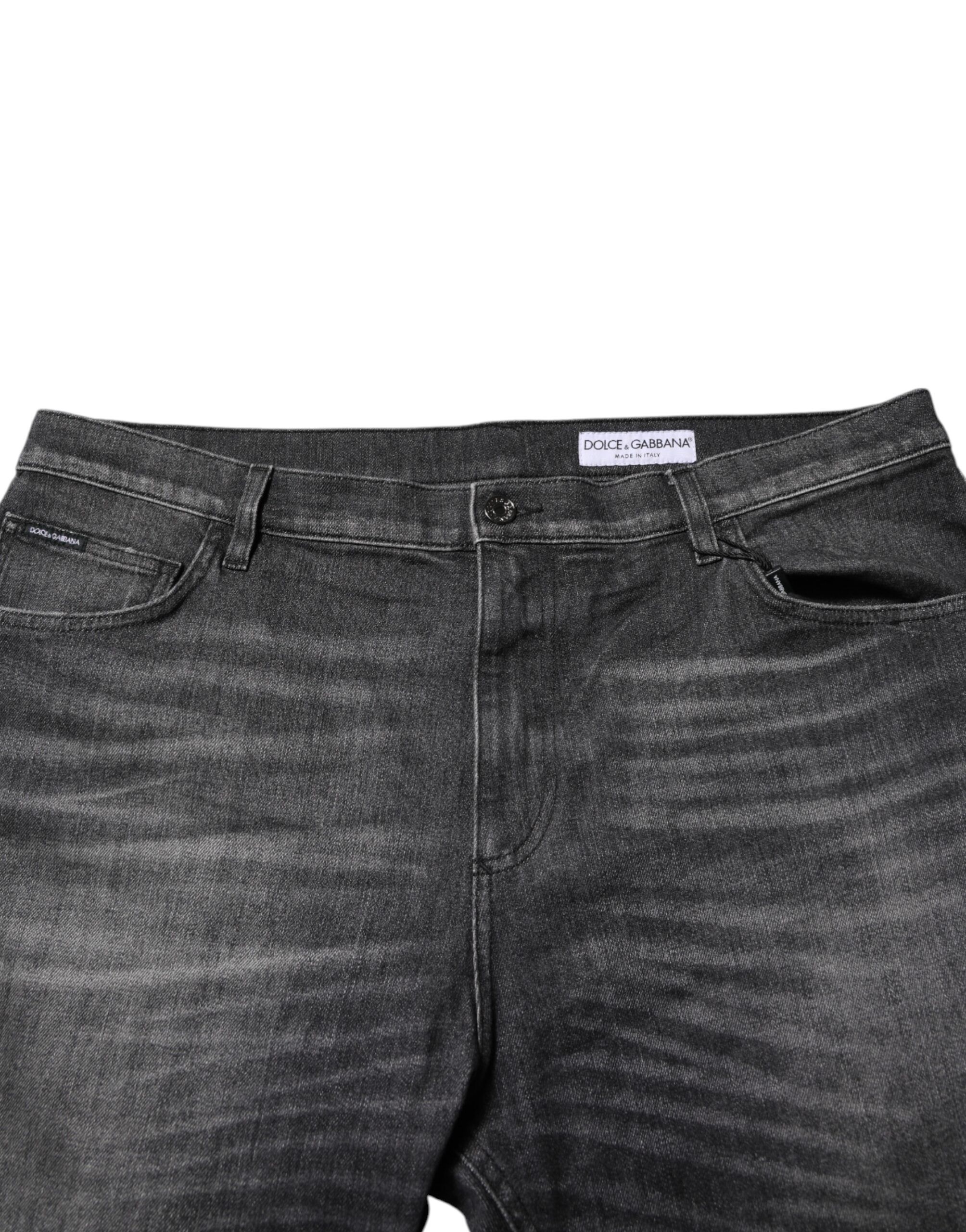 Washed Cotton Loose Denim Men's Jeans - Dolce & Gabbana - Modalova