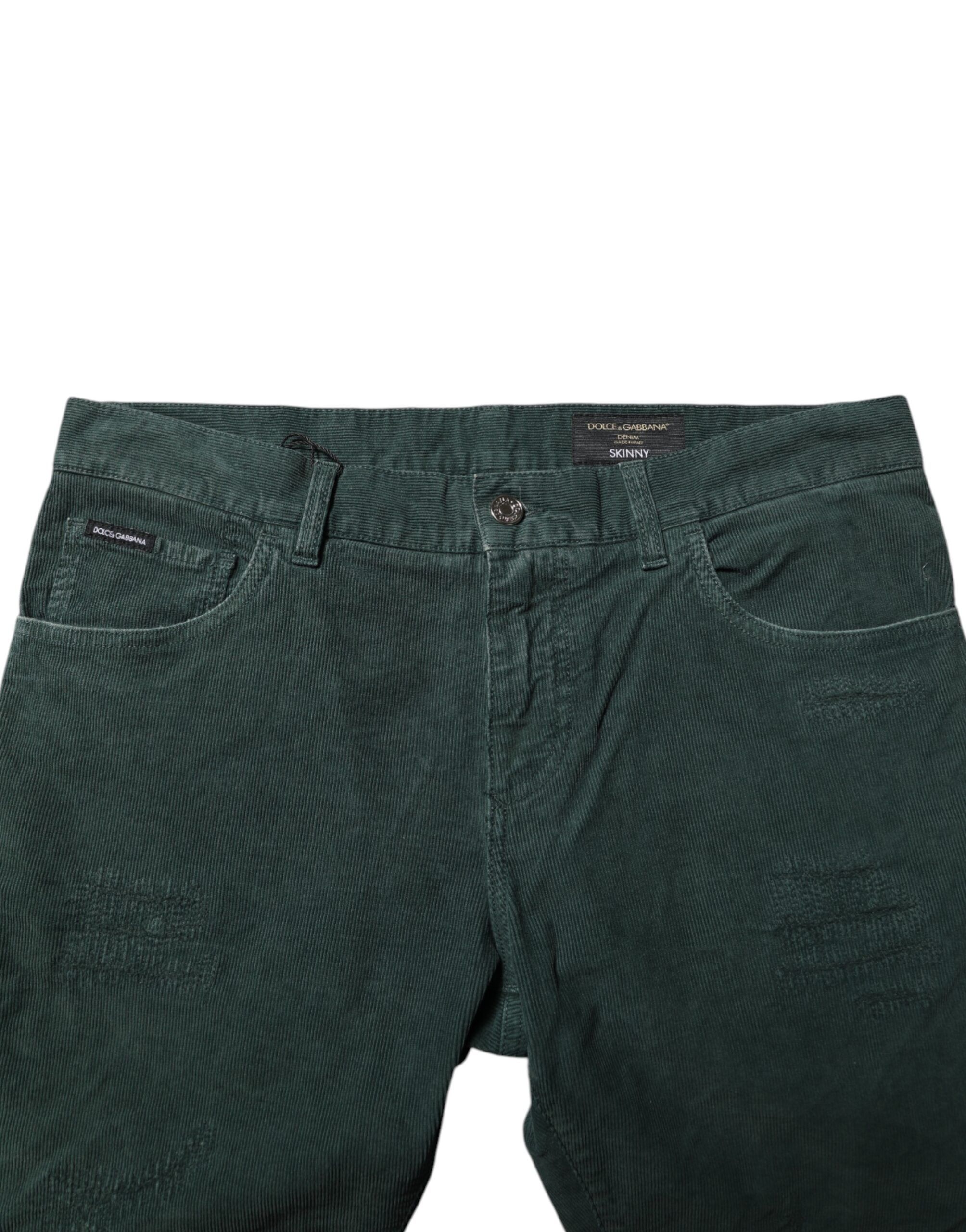 Cotton Corduroy Skinny Men's Pants - Dolce & Gabbana - Modalova