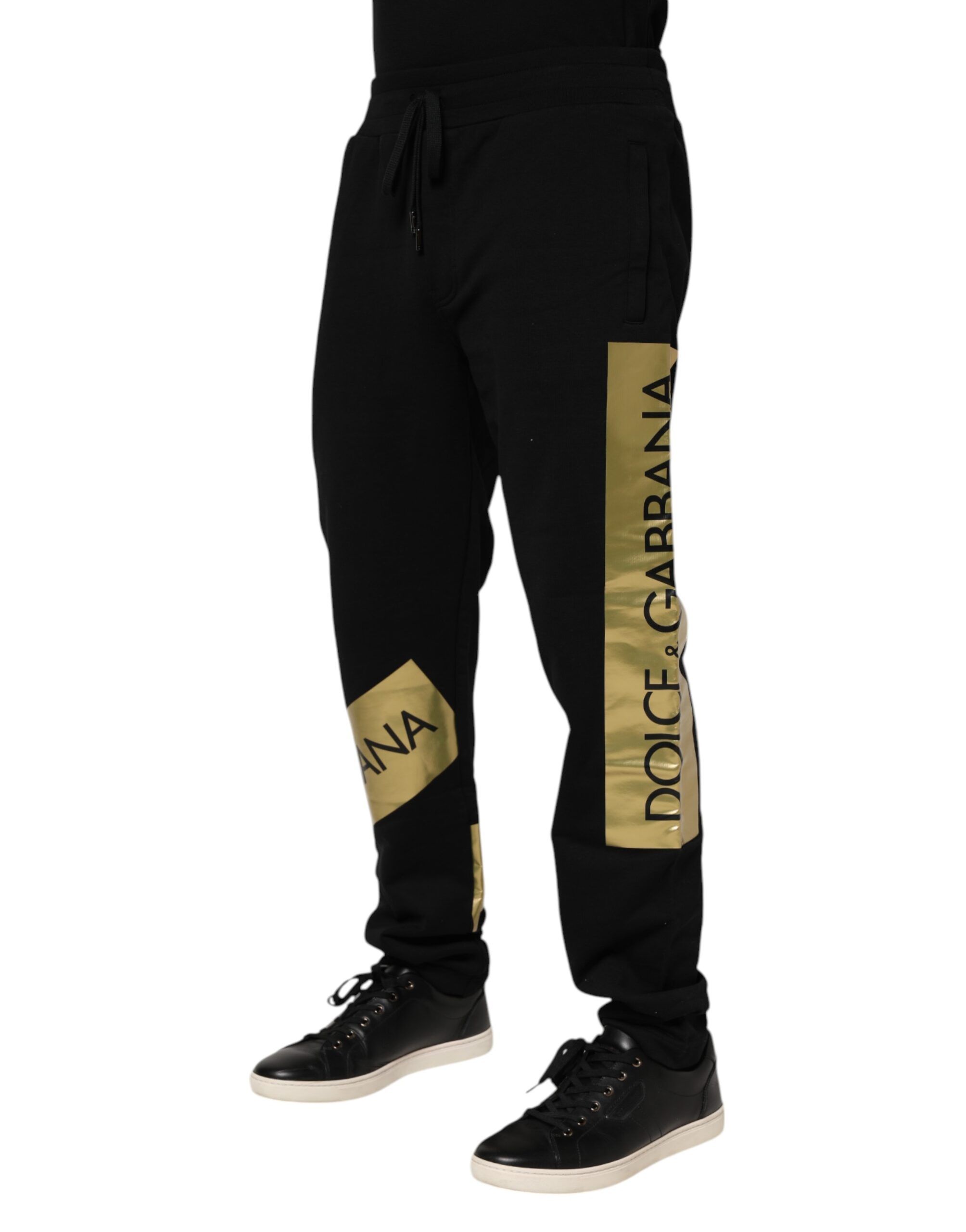 Cotton Logo Tape Men Jogger Men's Pants - Dolce & Gabbana - Modalova