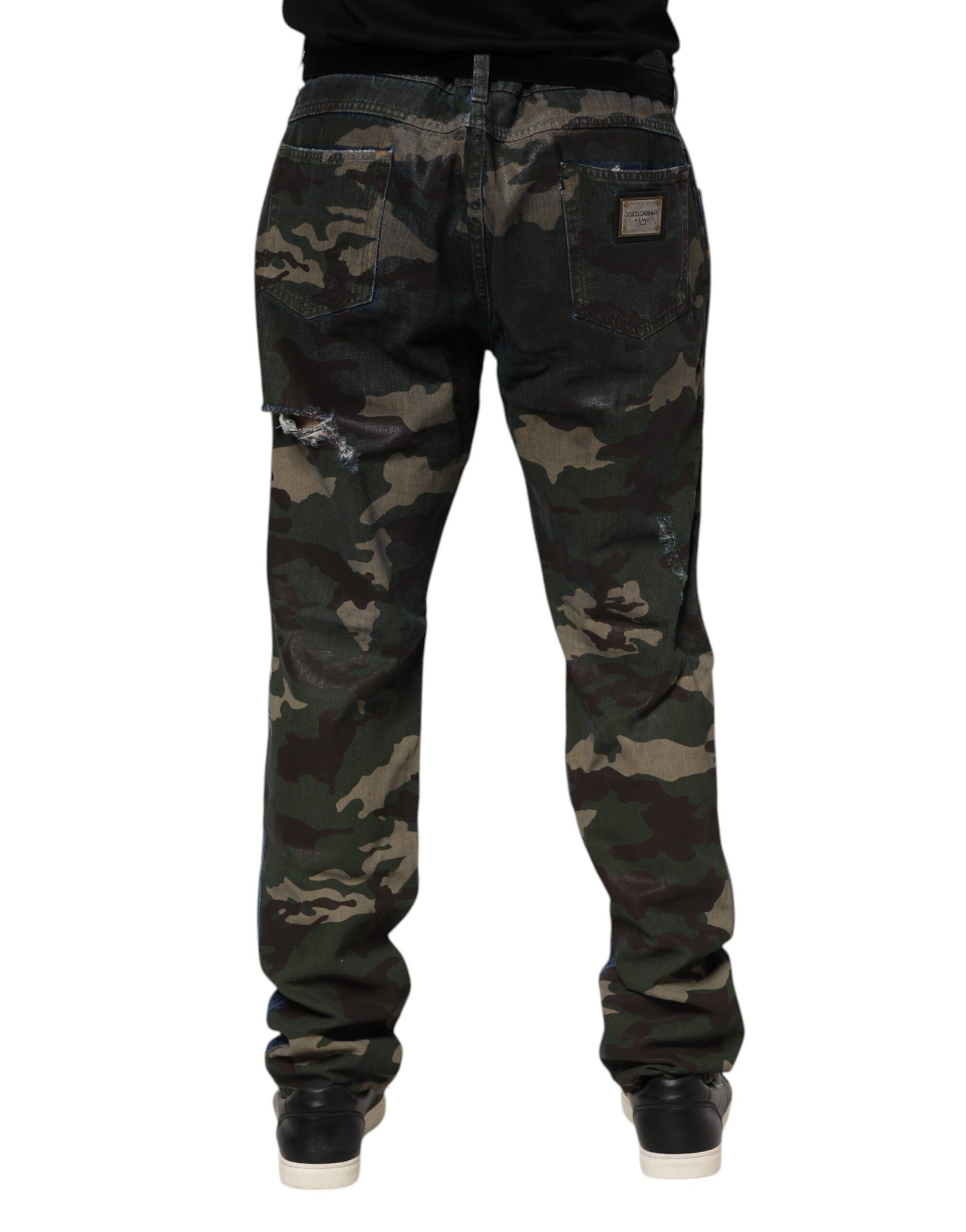 Cotton Camouflage Denim Men's Jeans (Pre-Owned) - Dolce & Gabbana - Modalova