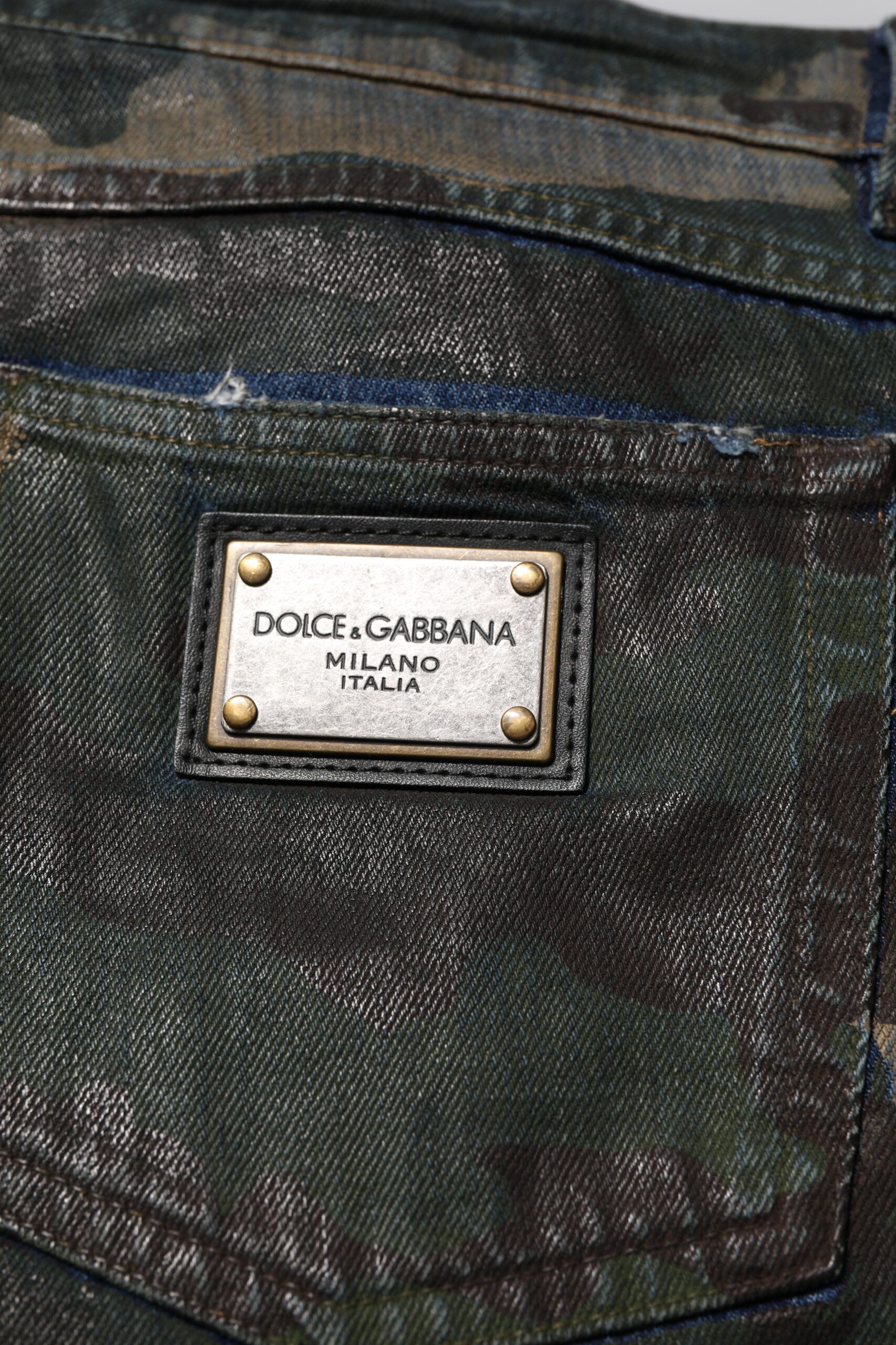 Cotton Camouflage Denim Men's Jeans (Pre-Owned) - Dolce & Gabbana - Modalova