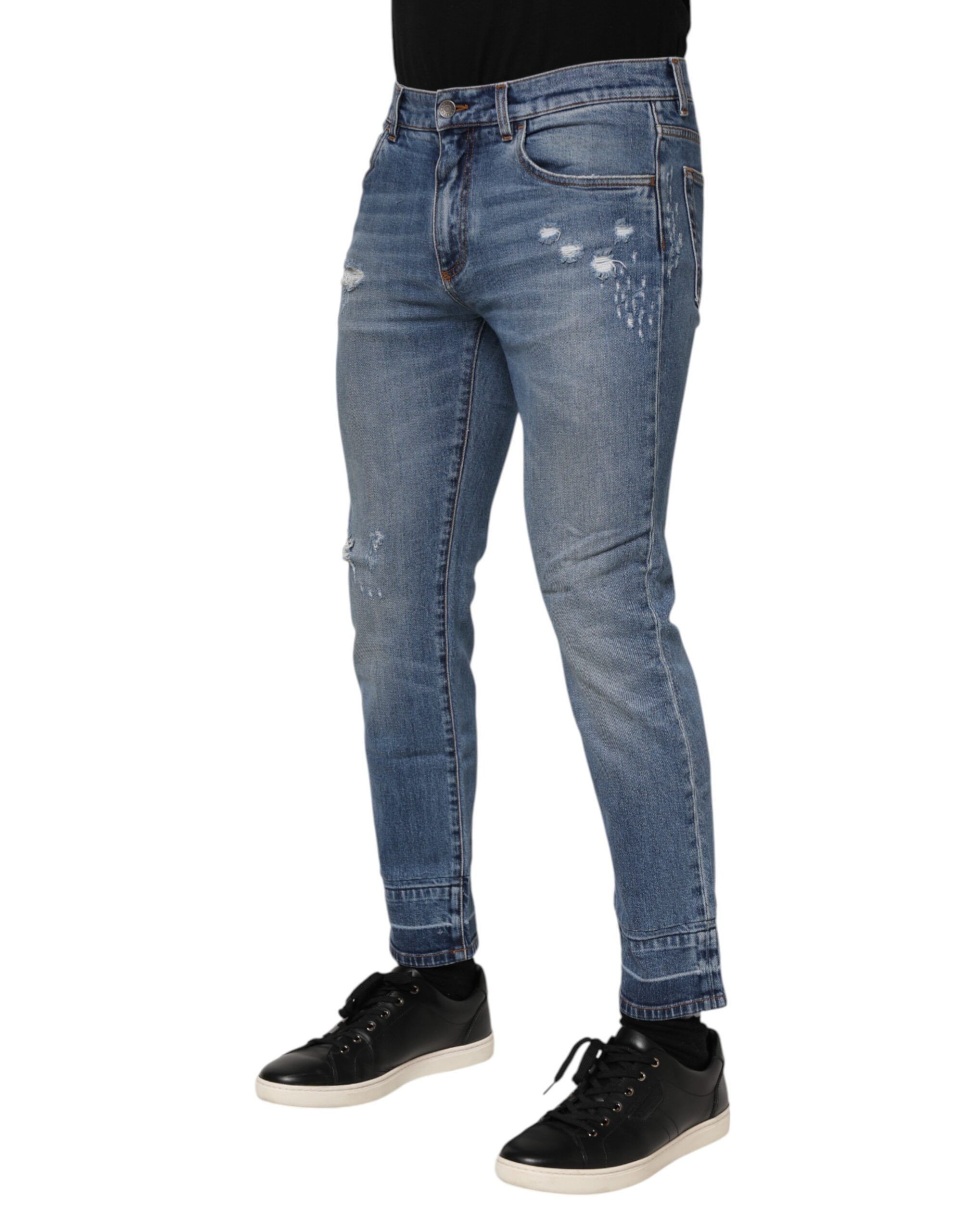 Cotton Logo Plaque COMFORT Denim Men's Jeans (Pre-Owned) - Dolce & Gabbana - Modalova