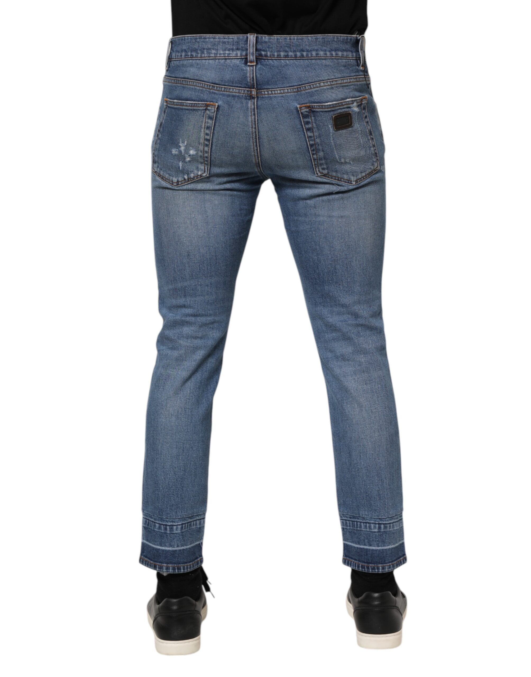Cotton Logo Plaque COMFORT Denim Men's Jeans (Pre-Owned) - Dolce & Gabbana - Modalova