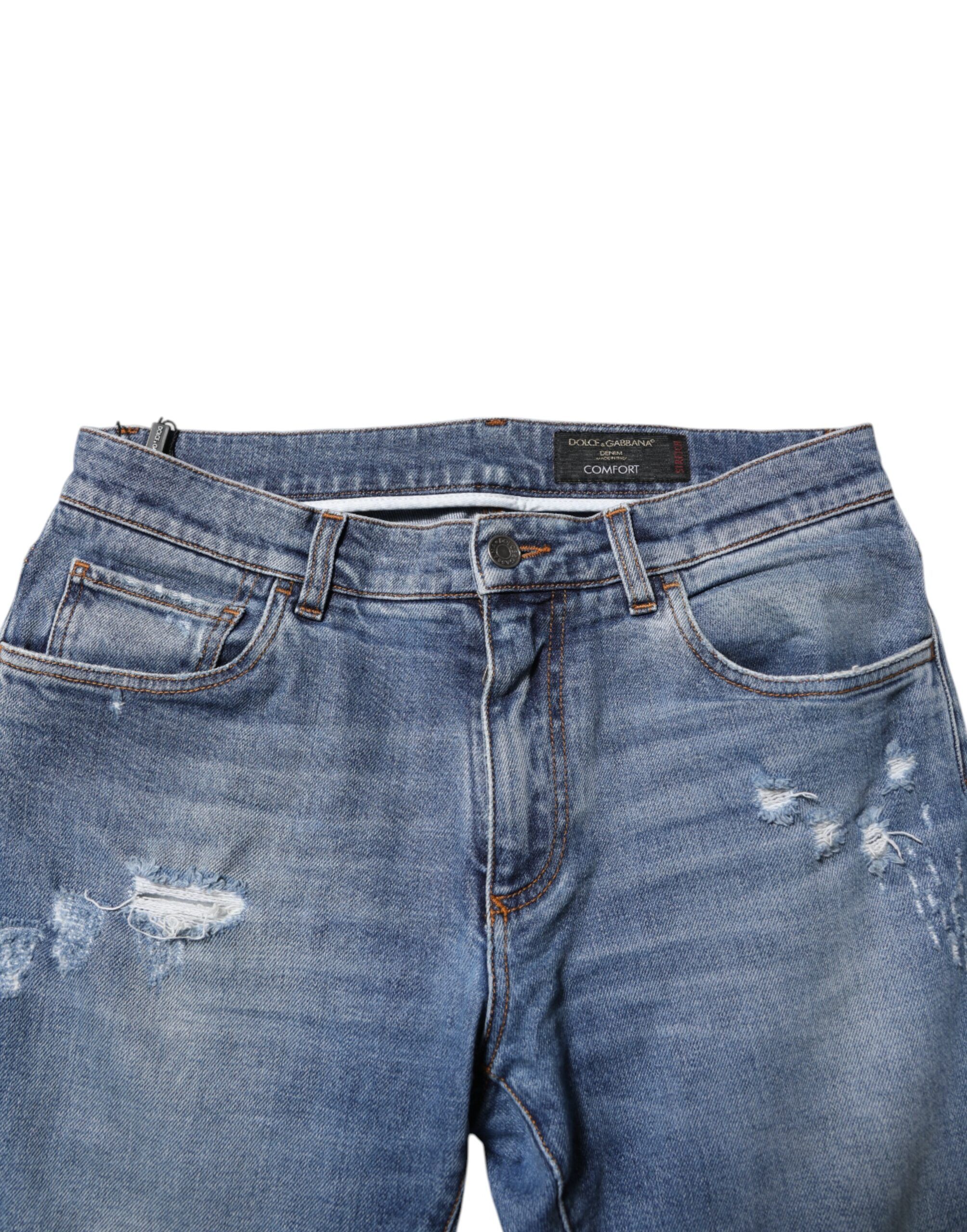 Cotton Logo Plaque COMFORT Denim Men's Jeans (Pre-Owned) - Dolce & Gabbana - Modalova