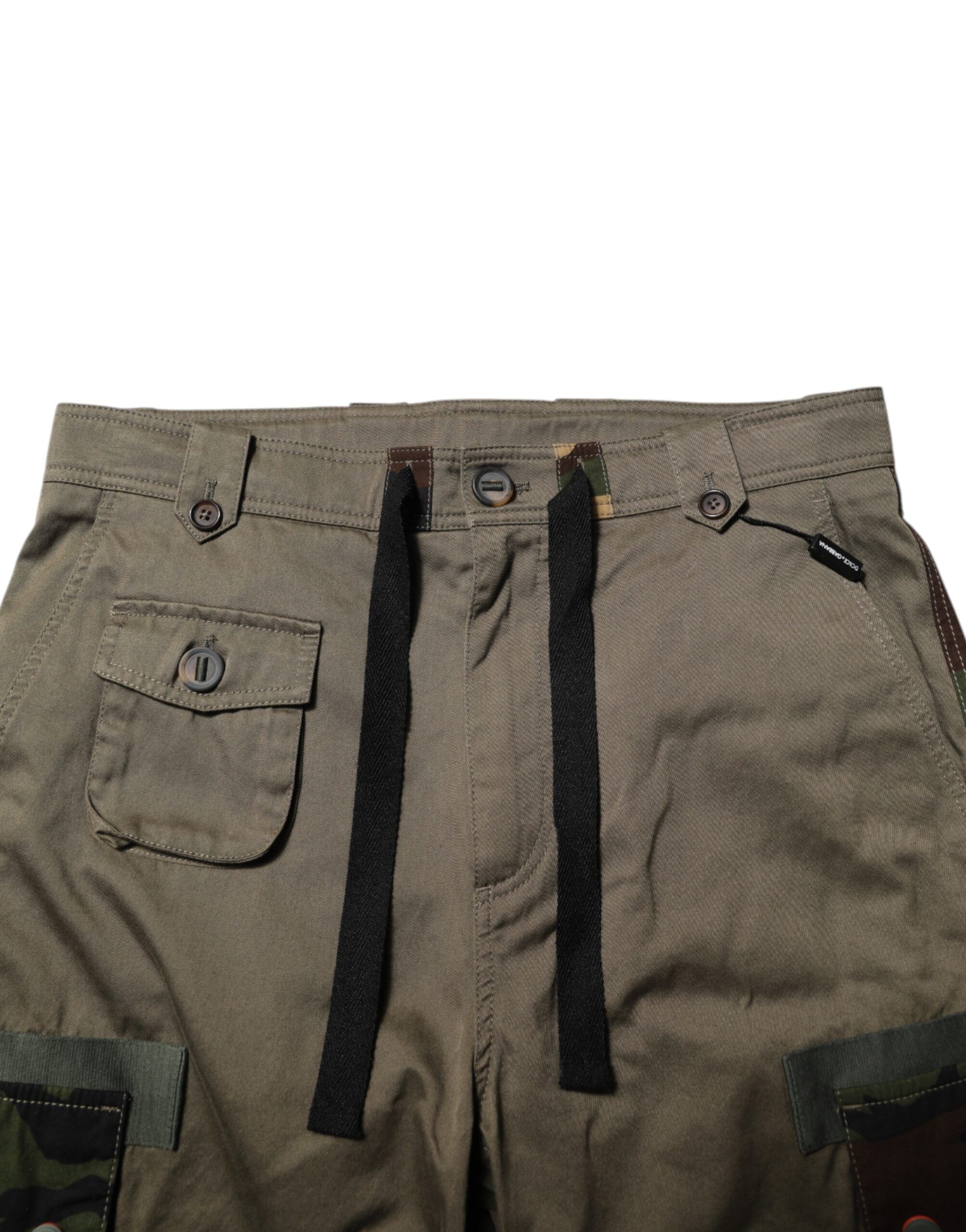 Cotton Camouflage Cargo Men's Pants - Dolce & Gabbana - Modalova