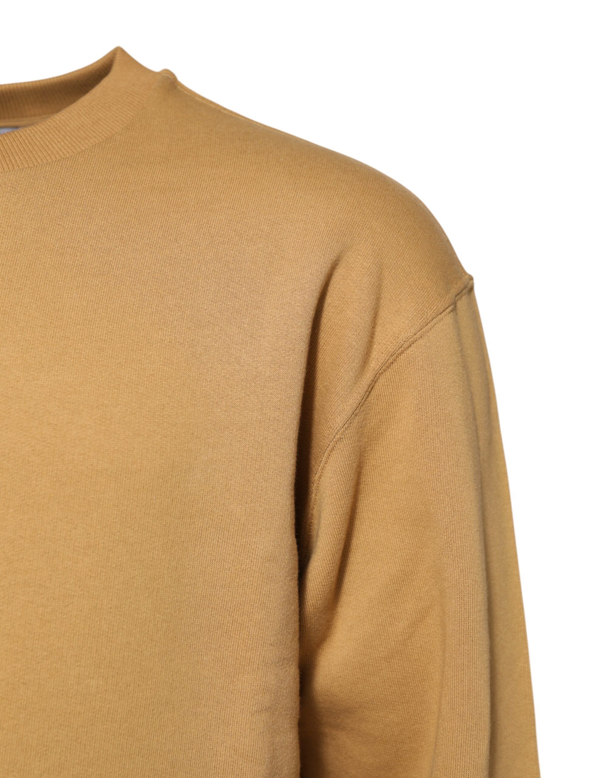 Mustard Cotton DG Embossed Pullover Men's Sweater - Dolce & Gabbana - Modalova