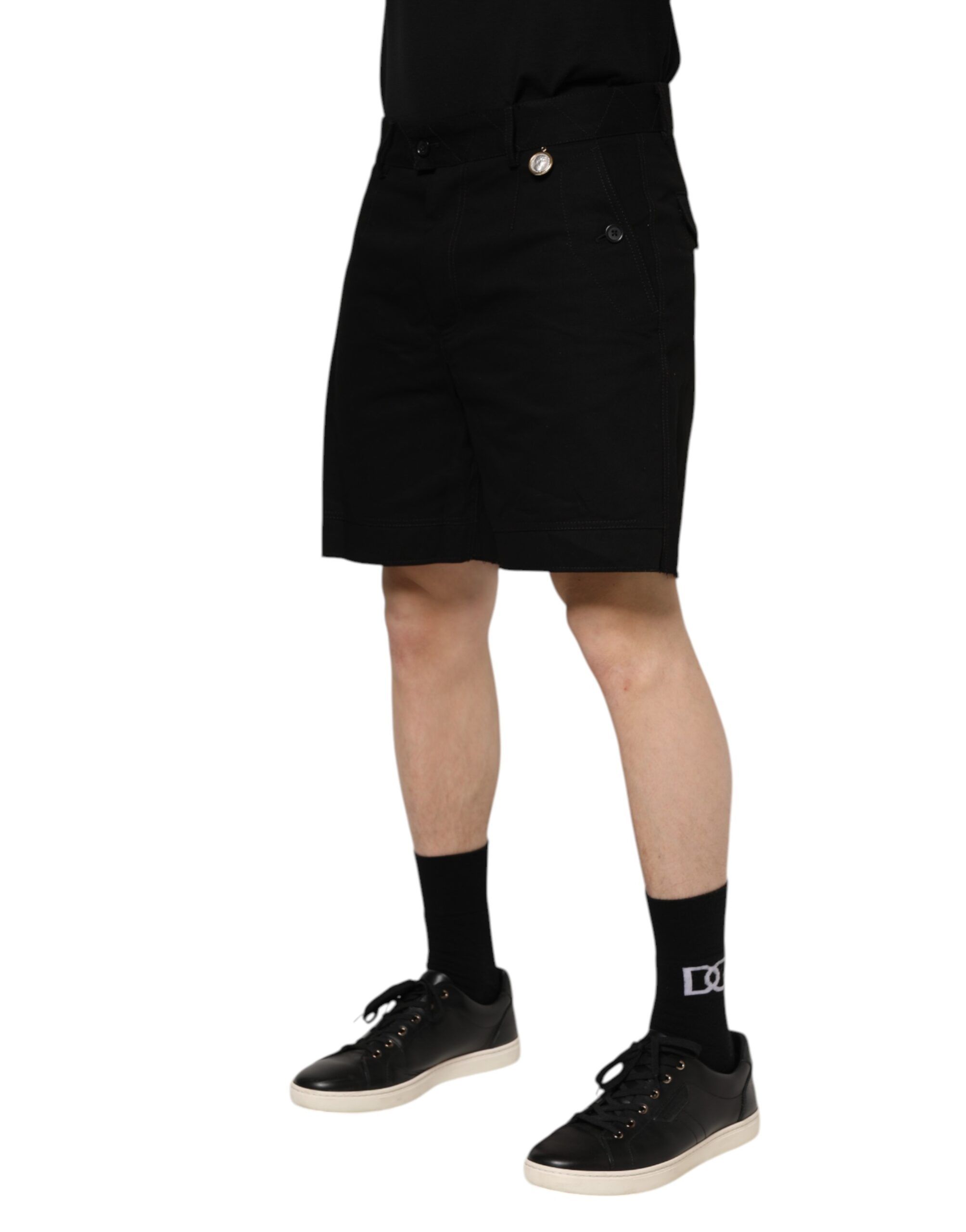 Cotton Knee Length Men Bermuda Men's Shorts - Dolce & Gabbana - Modalova