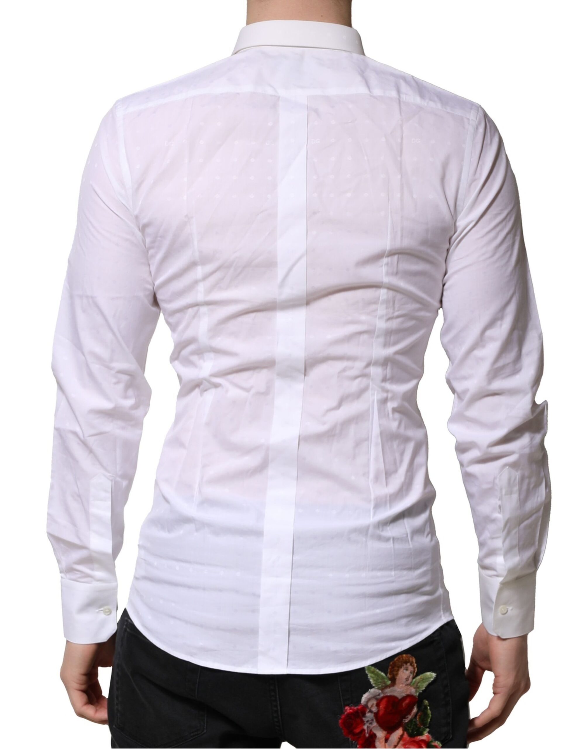 Cotton GOLD Dress Formal Men's Shirt (Pre-Owned) - Dolce & Gabbana - Modalova