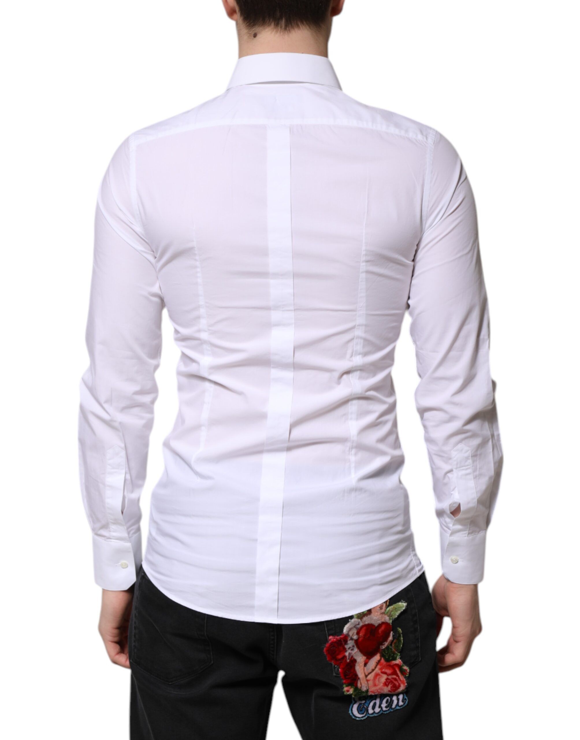 Cotton GOLD Long Sleeves Formal Men's Shirt (Pre-Owned) - Dolce & Gabbana - Modalova