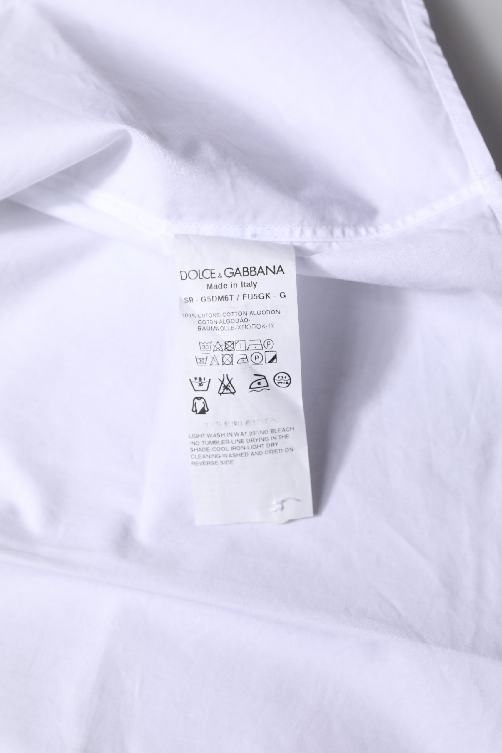 Cotton GOLD Long Sleeves Formal Men's Shirt (Pre-Owned) - Dolce & Gabbana - Modalova