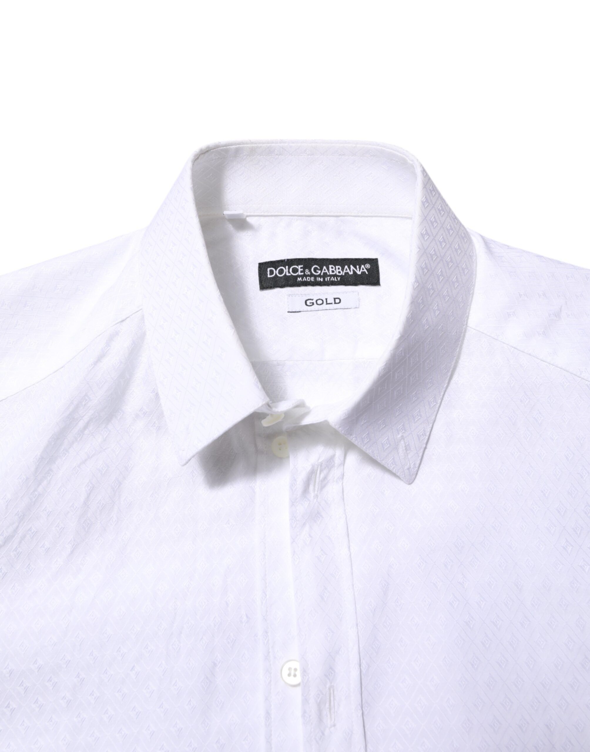 Cotton GOLD Long Sleeves Formal Men's Shirt (Pre-Owned) - Dolce & Gabbana - Modalova