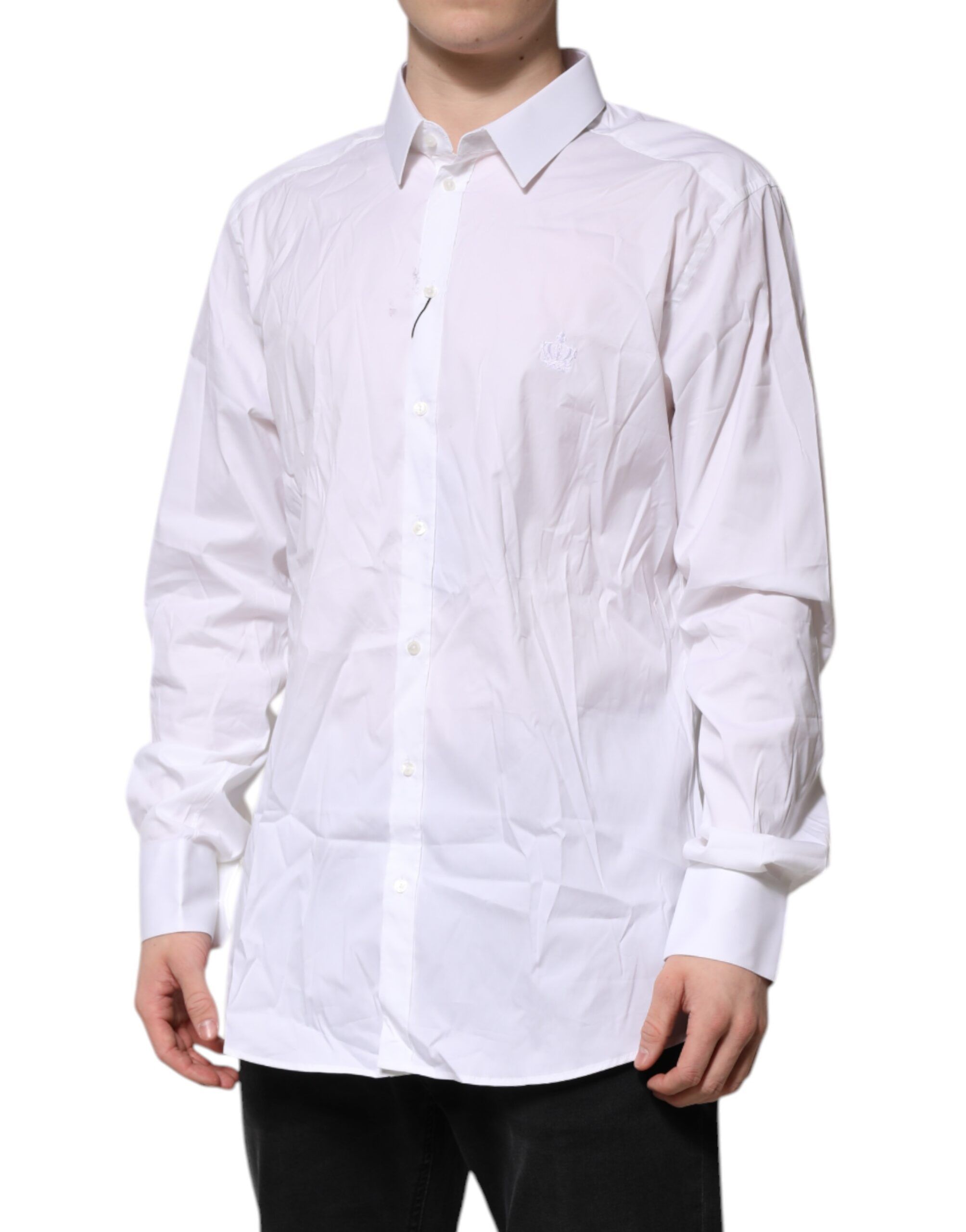 Cotton GOLD Long Sleeves Formal Men's Shirt (Pre-Owned) - Dolce & Gabbana - Modalova