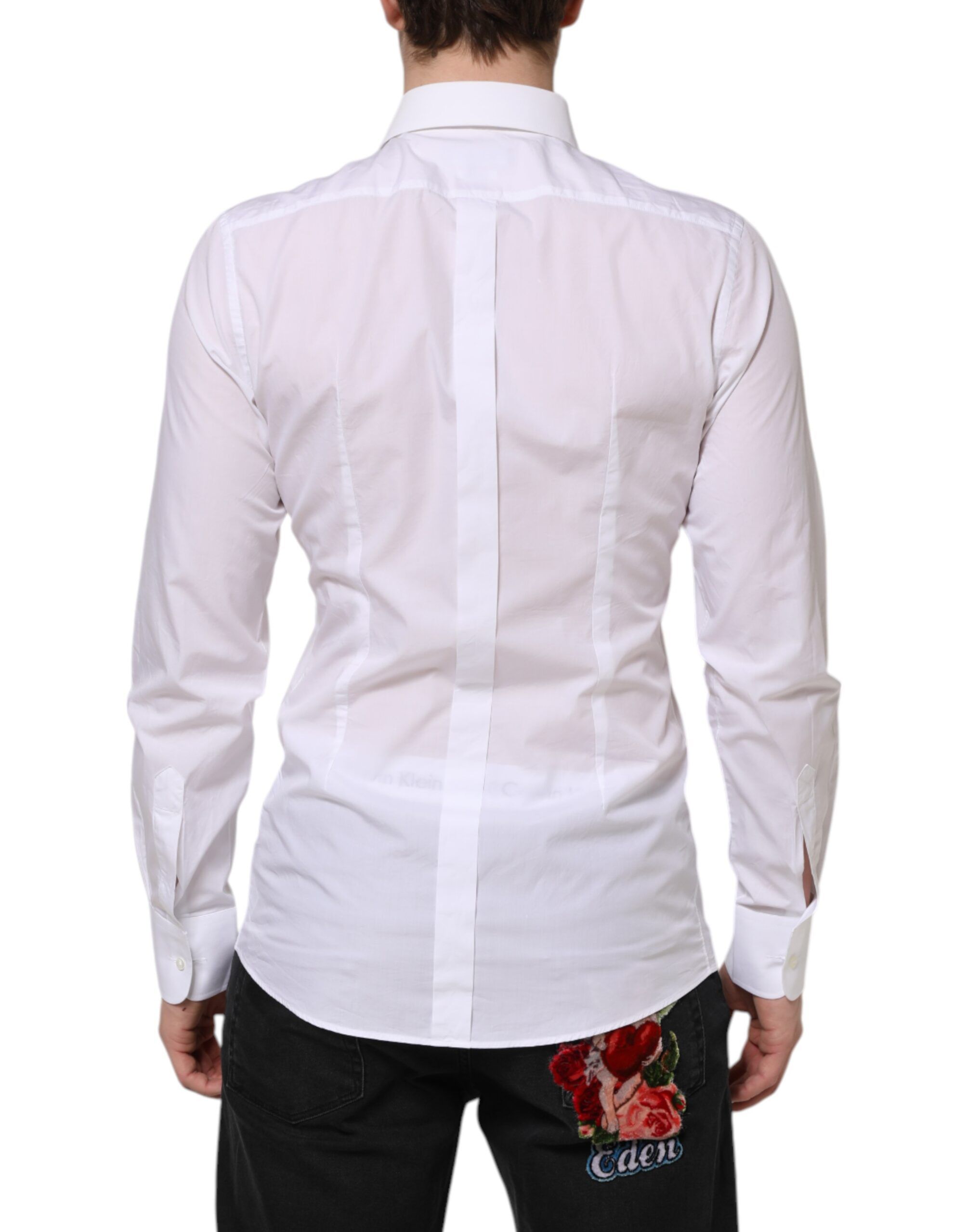 Cotton GOLD Bib Poplin Formal Men's Shirt - Dolce & Gabbana - Modalova
