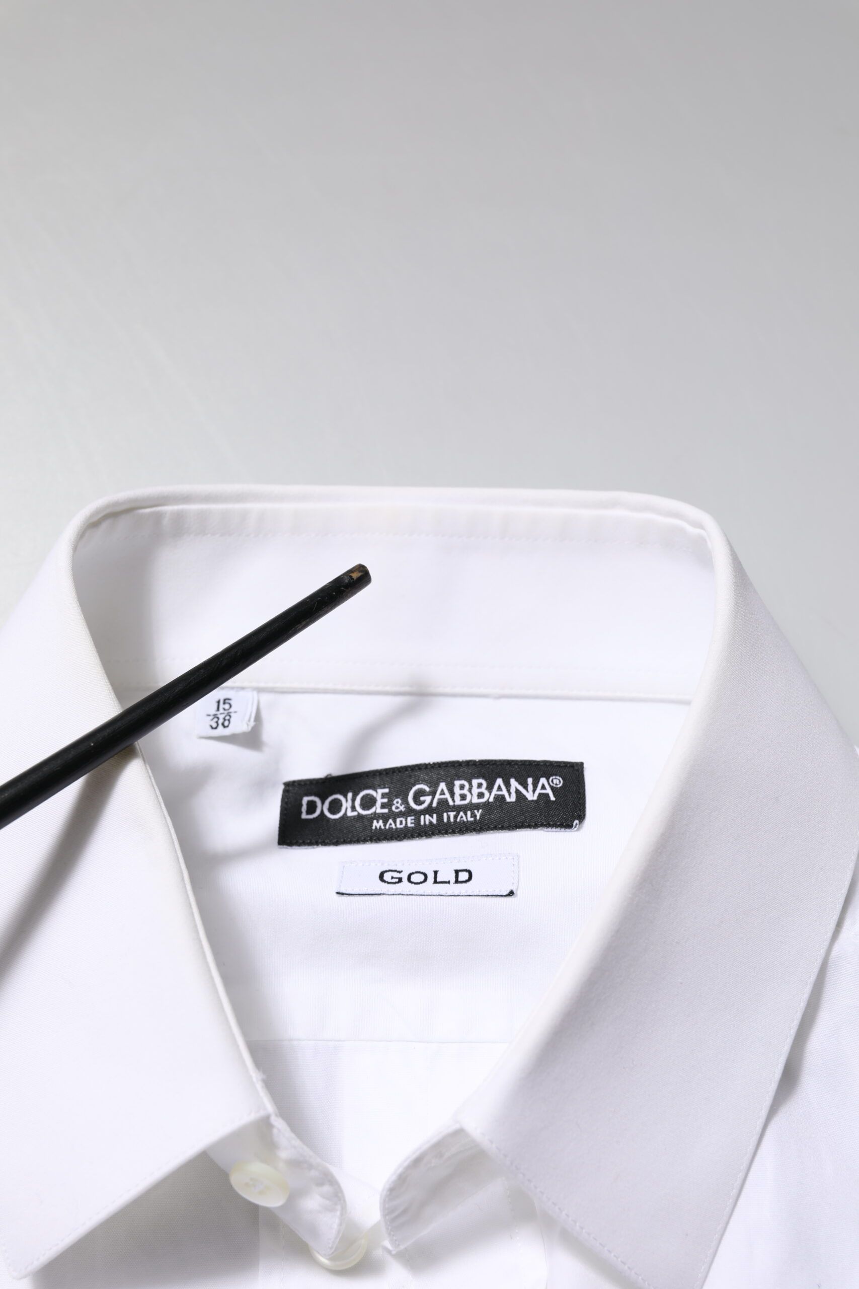 Cotton GOLD Long Sleeves Formal Men's Shirt (Pre-Owned) - Dolce & Gabbana - Modalova