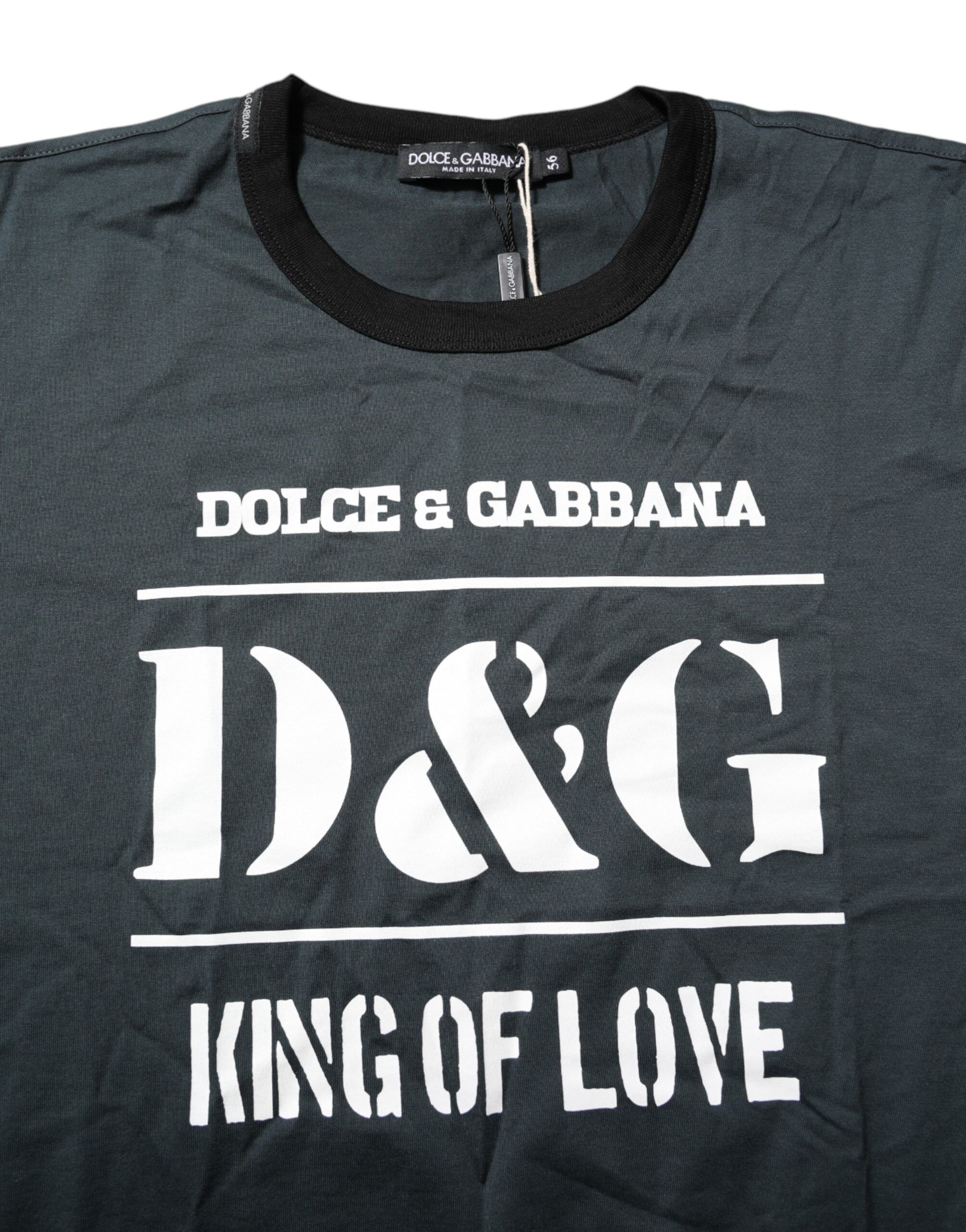 Cotton Printed Short Sleeves Men's T-shirt - Dolce & Gabbana - Modalova