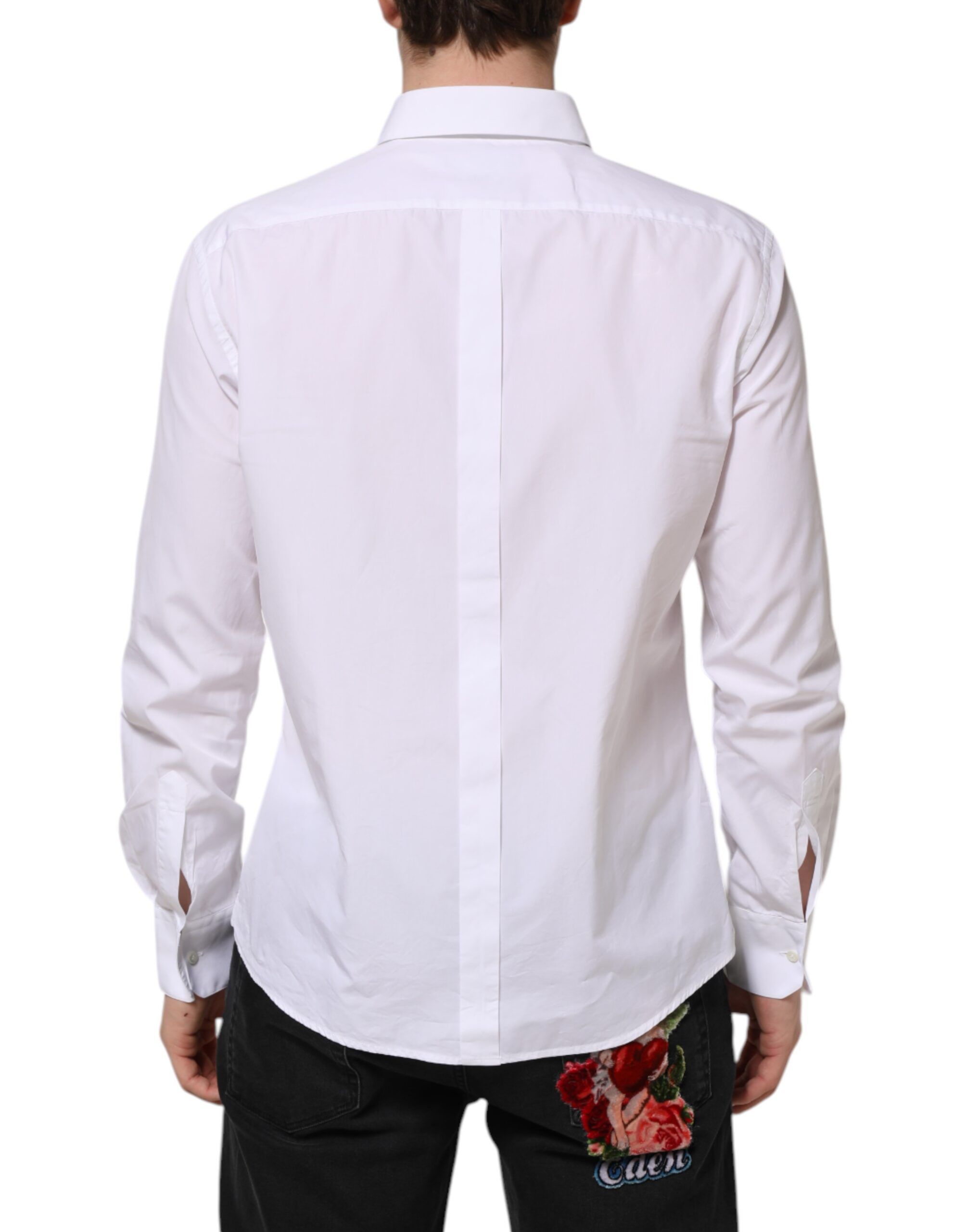 Cotton Long Sleeves GOLD Formal Men's Shirt (Pre-Owned) - Dolce & Gabbana - Modalova
