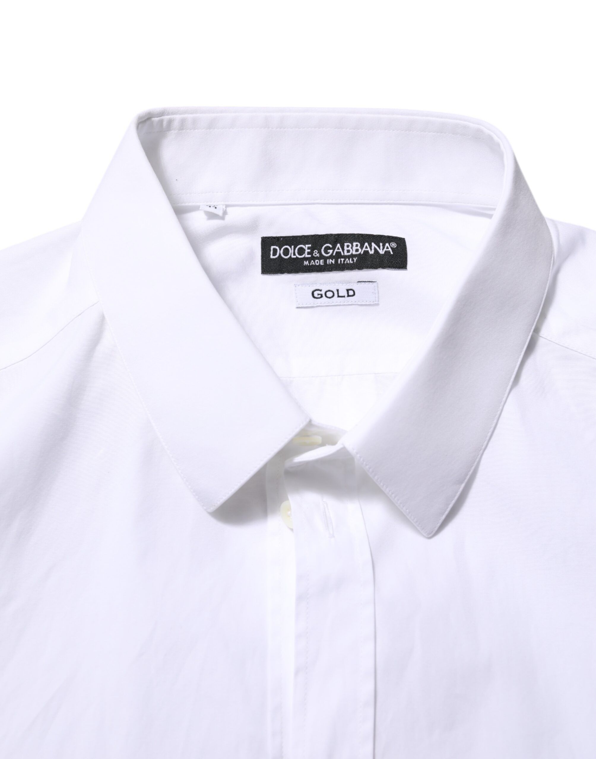 Cotton Long Sleeves GOLD Formal Men's Shirt (Pre-Owned) - Dolce & Gabbana - Modalova
