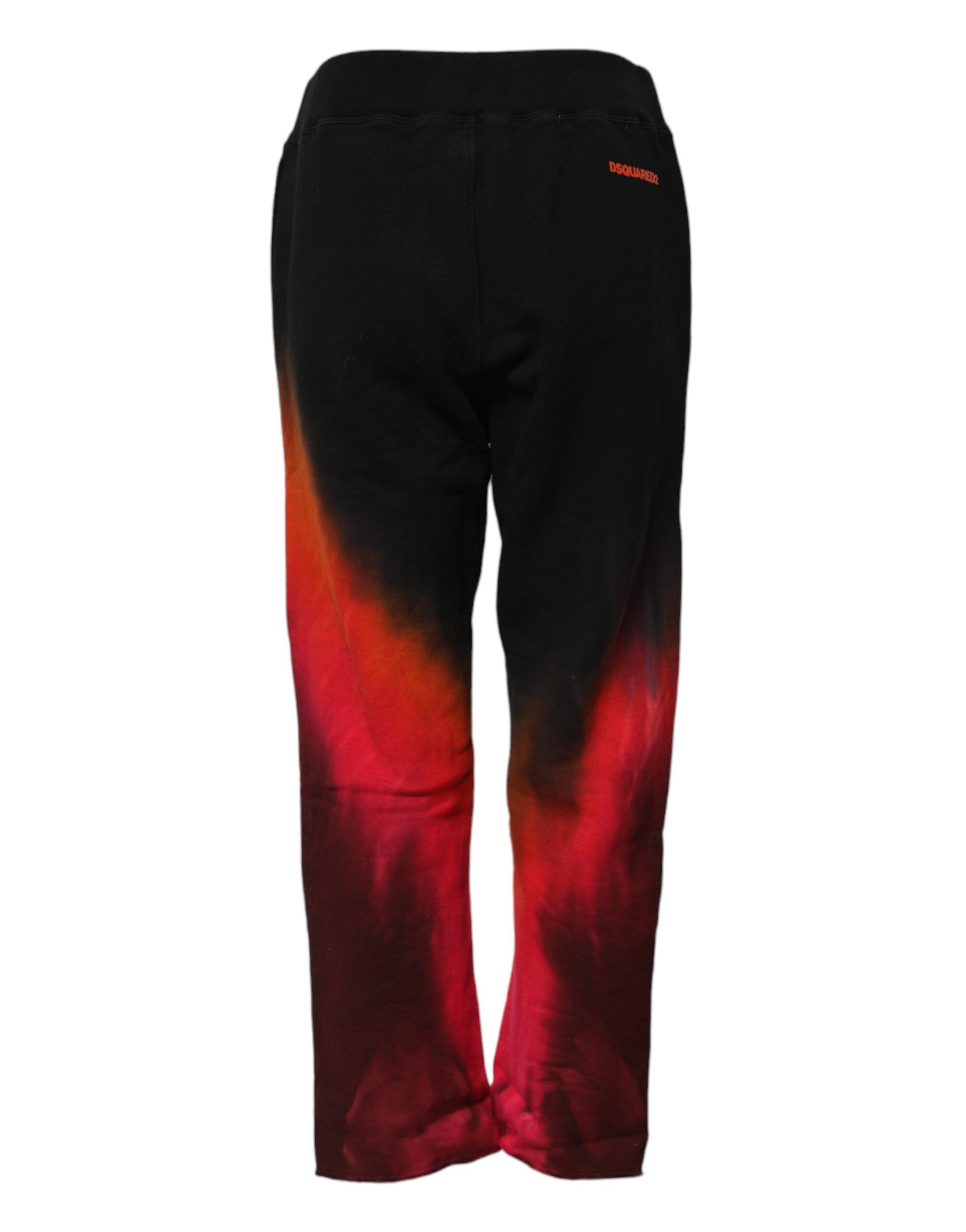 Black Red Cotton Straight Fit Jogger Women's Pants - Dsquared² - Modalova