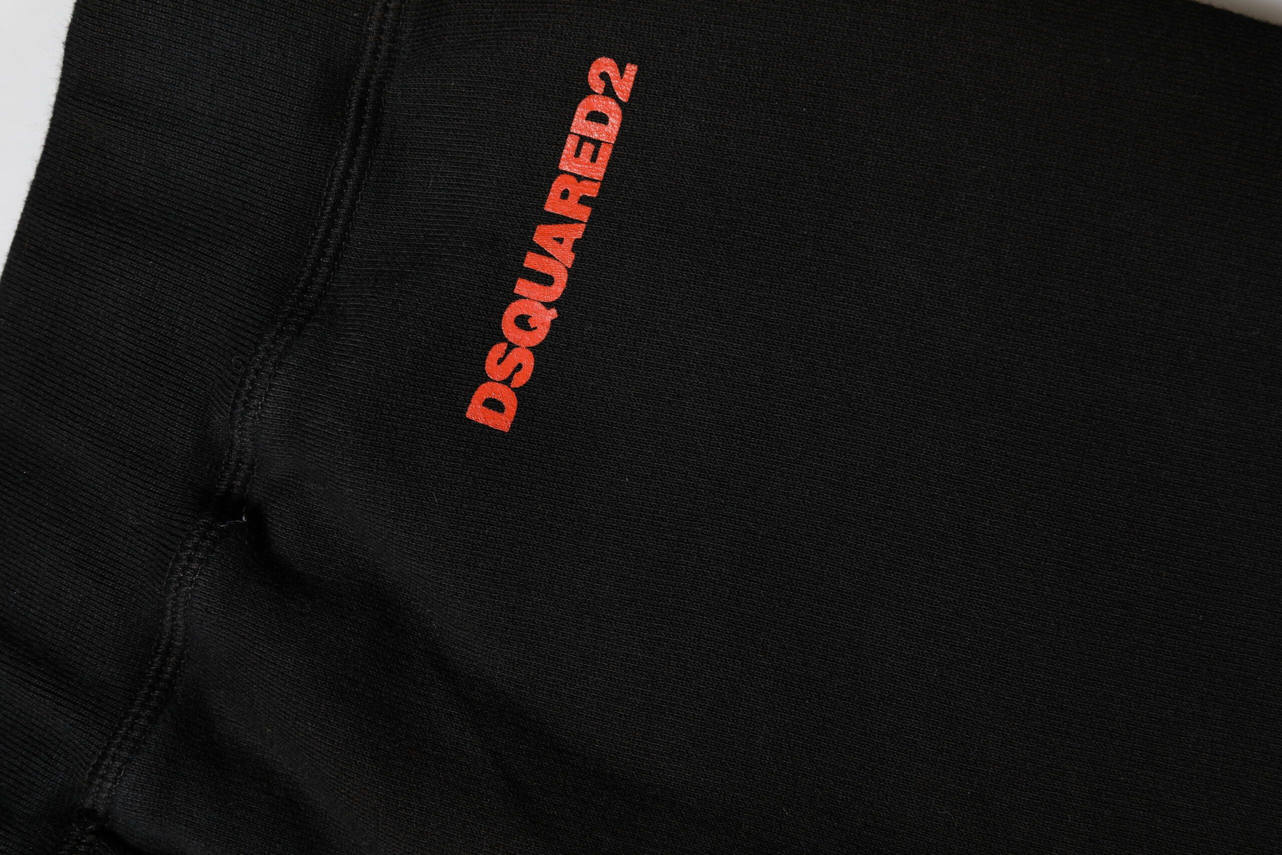 Black Red Cotton Straight Fit Jogger Women's Pants - Dsquared² - Modalova