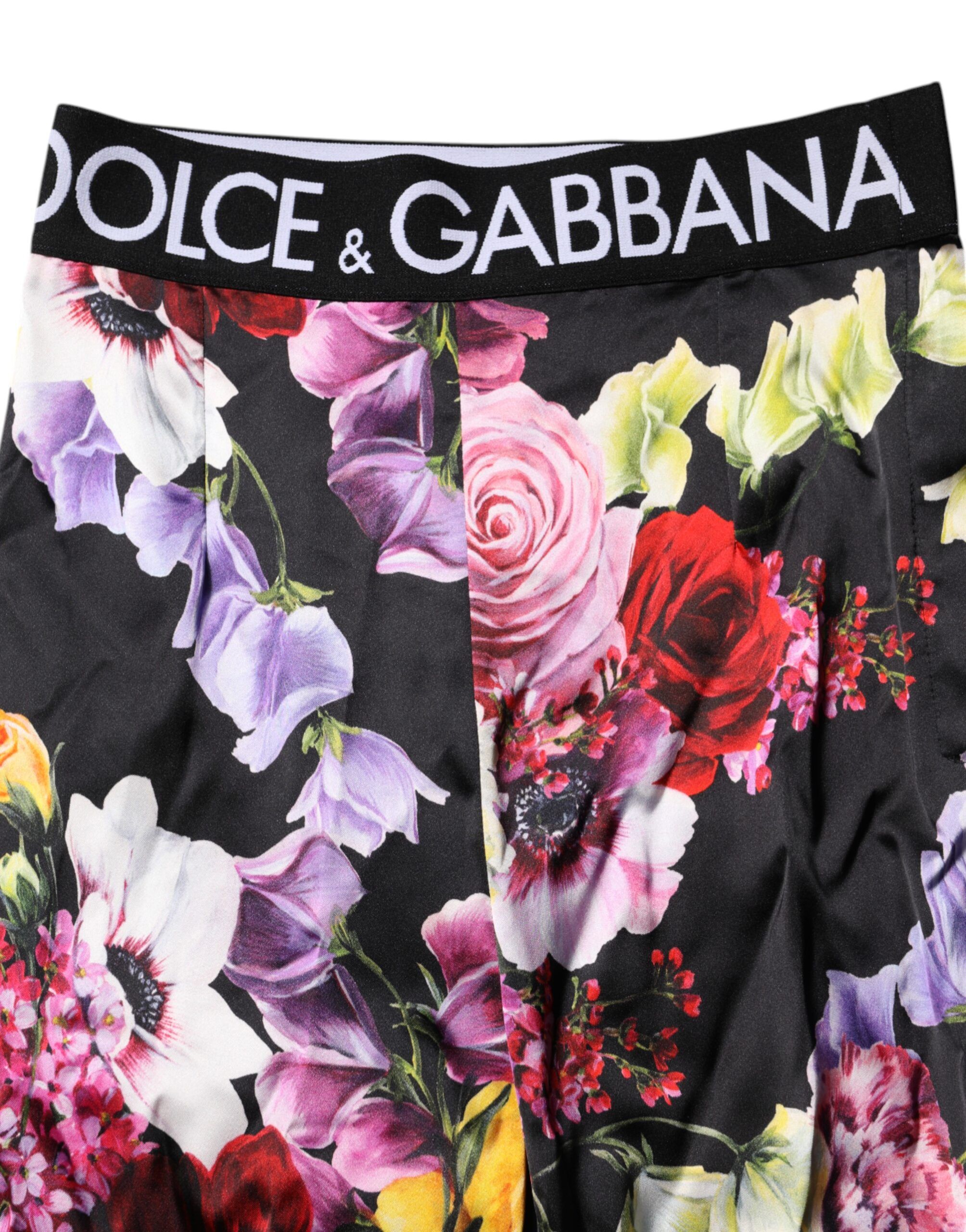 Floral Legging Stretch Waist Women's Pants - Dolce & Gabbana - Modalova