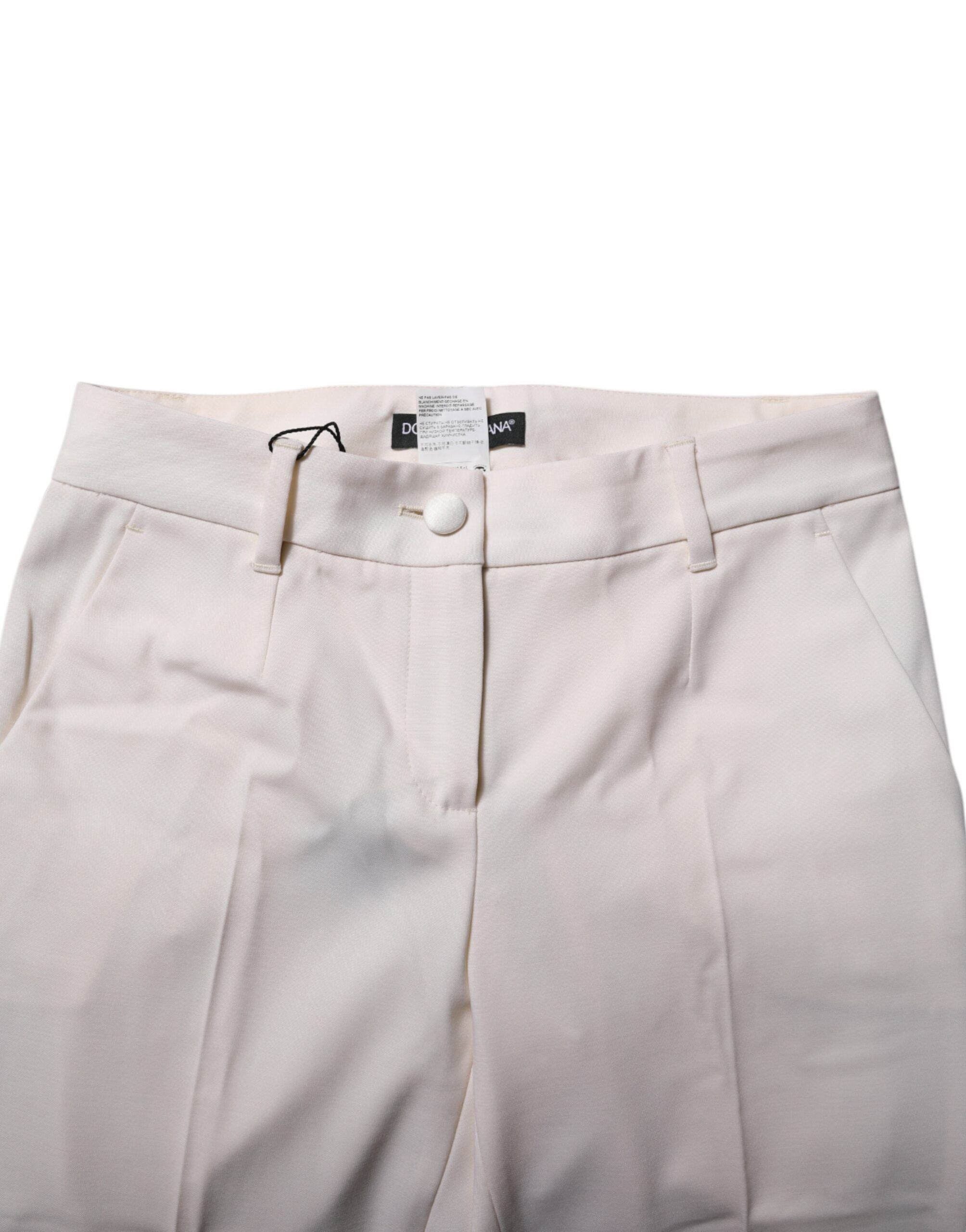 Wool Tapered High Waist Women's Pants - Dolce & Gabbana - Modalova