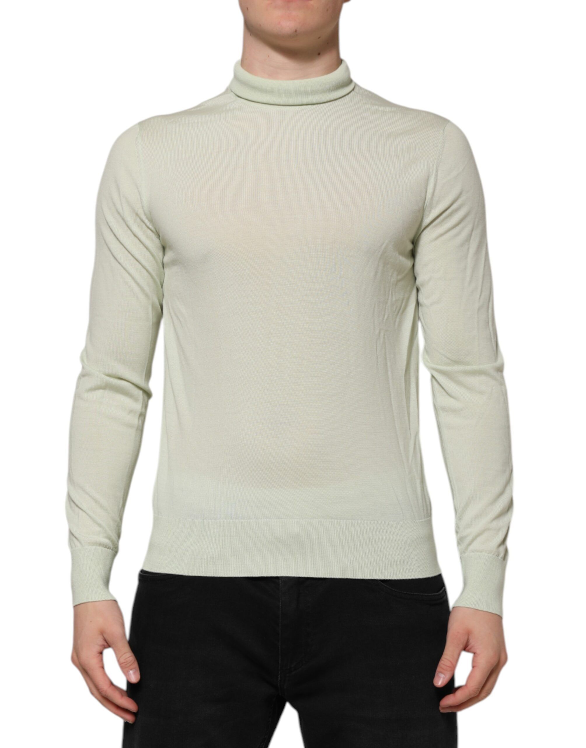 Mint Wool Turtleneck Pullover Men's Sweater (Pre-Owned) - Dolce & Gabbana - Modalova