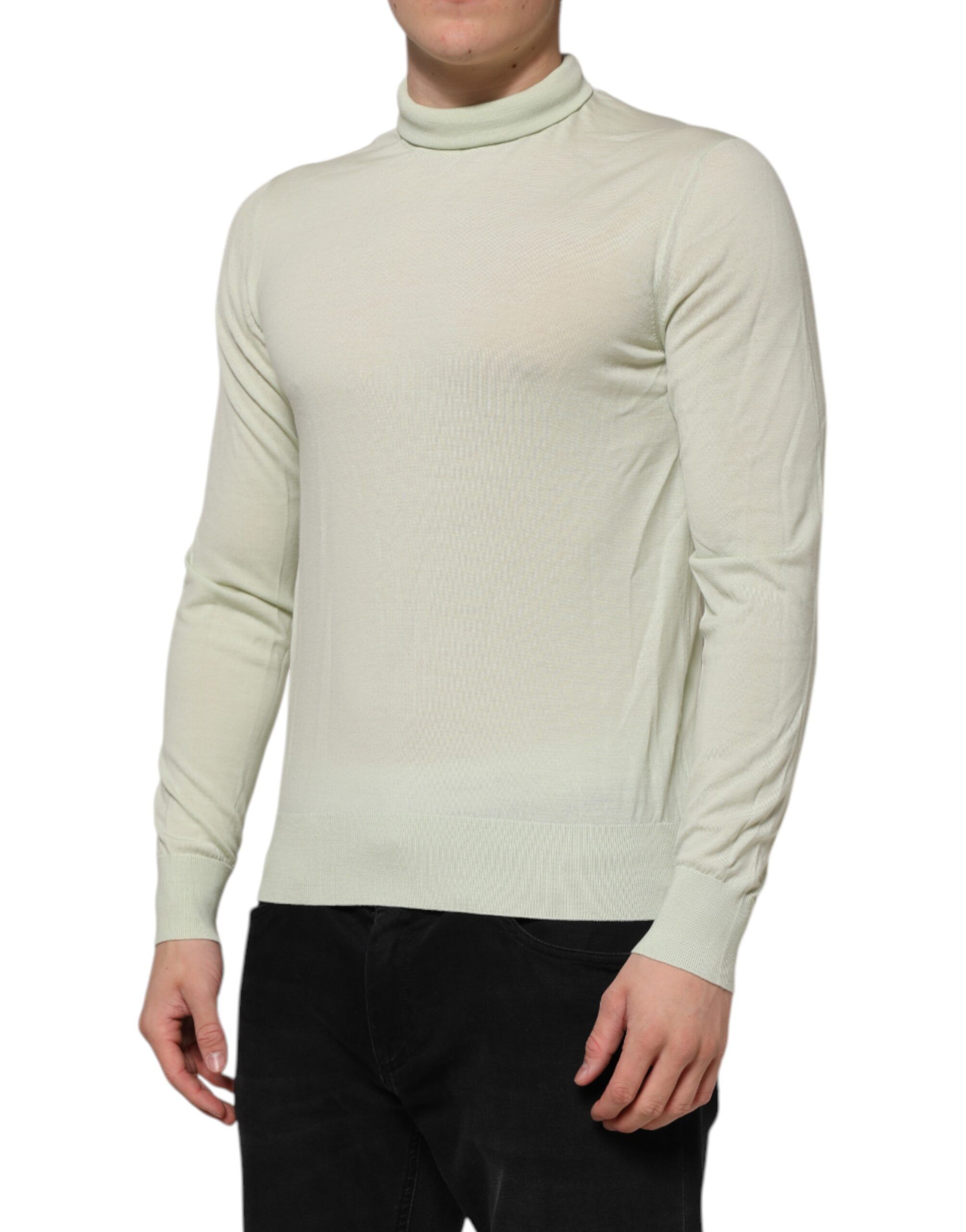 Mint Wool Turtleneck Pullover Men's Sweater (Pre-Owned) - Dolce & Gabbana - Modalova