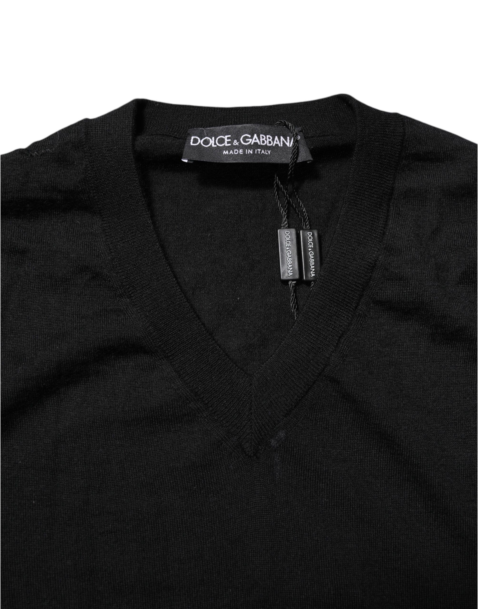 Embroidered Logo Pullover Men's Sweater - Dolce & Gabbana - Modalova